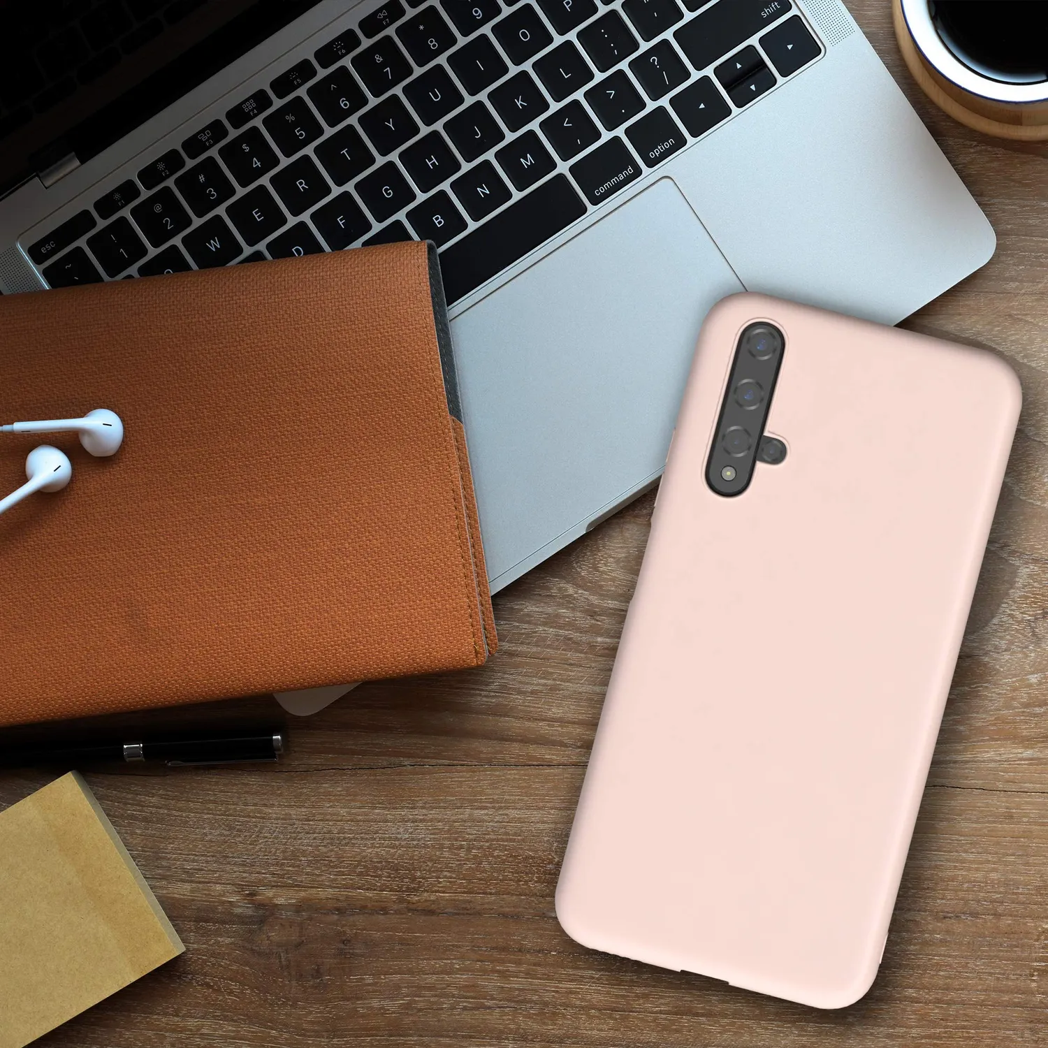 EAZY CASE Honor 20 / Nova 5T Silikonhülle Hellrosa dünn
