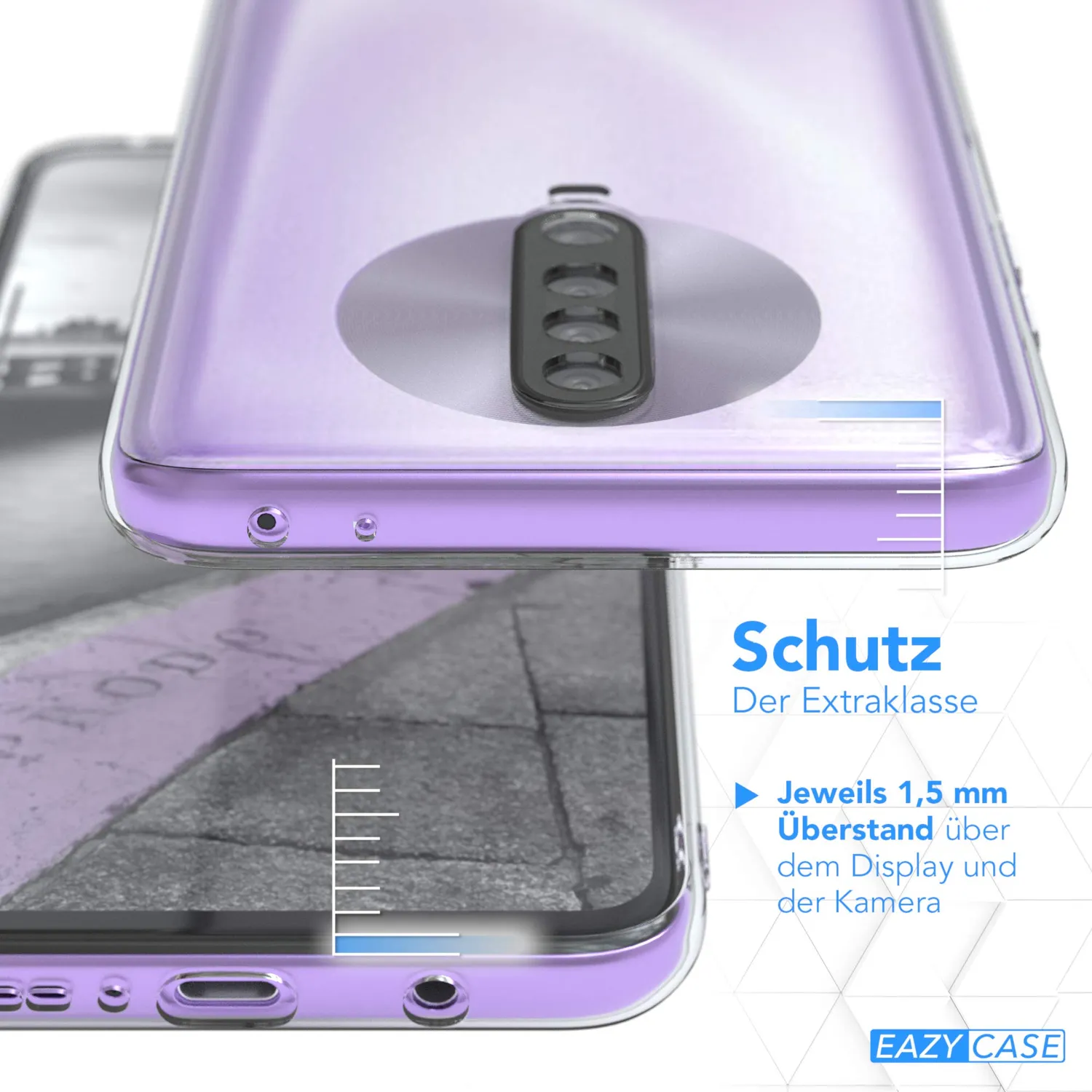 EAZY CASE Silikonhülle Xiaomi Poco X2 Transparent ultradünn