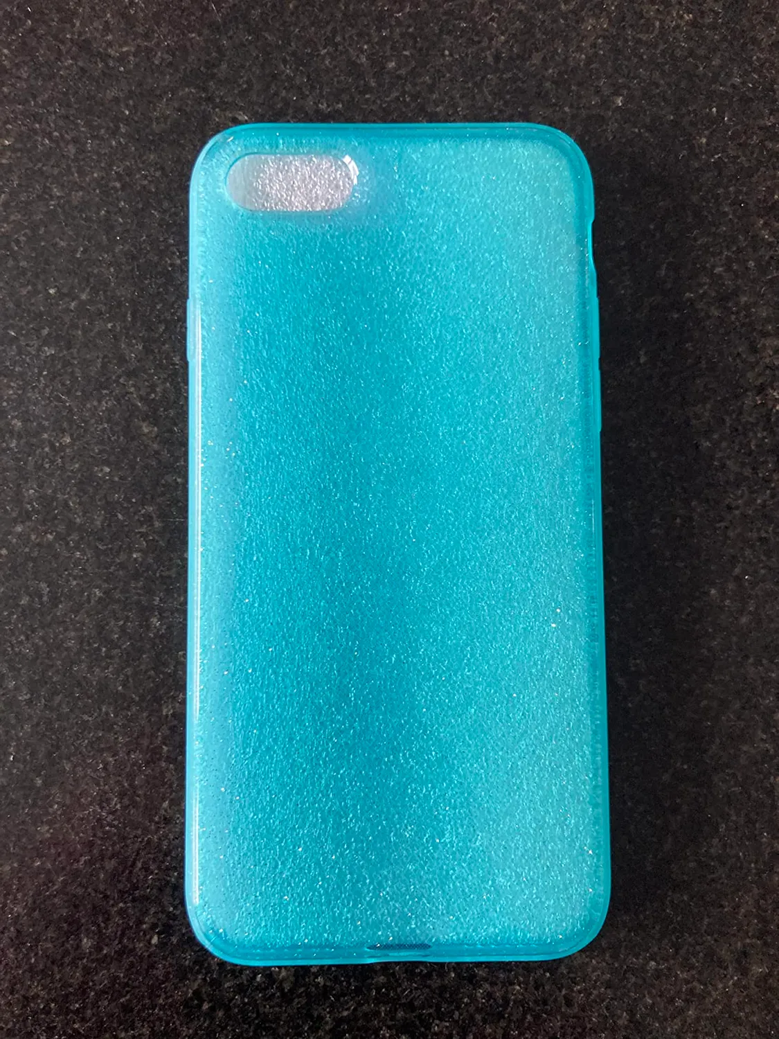 EAZY CASE iPhone SE Glitzerhülle Lila Transparent Glitter
