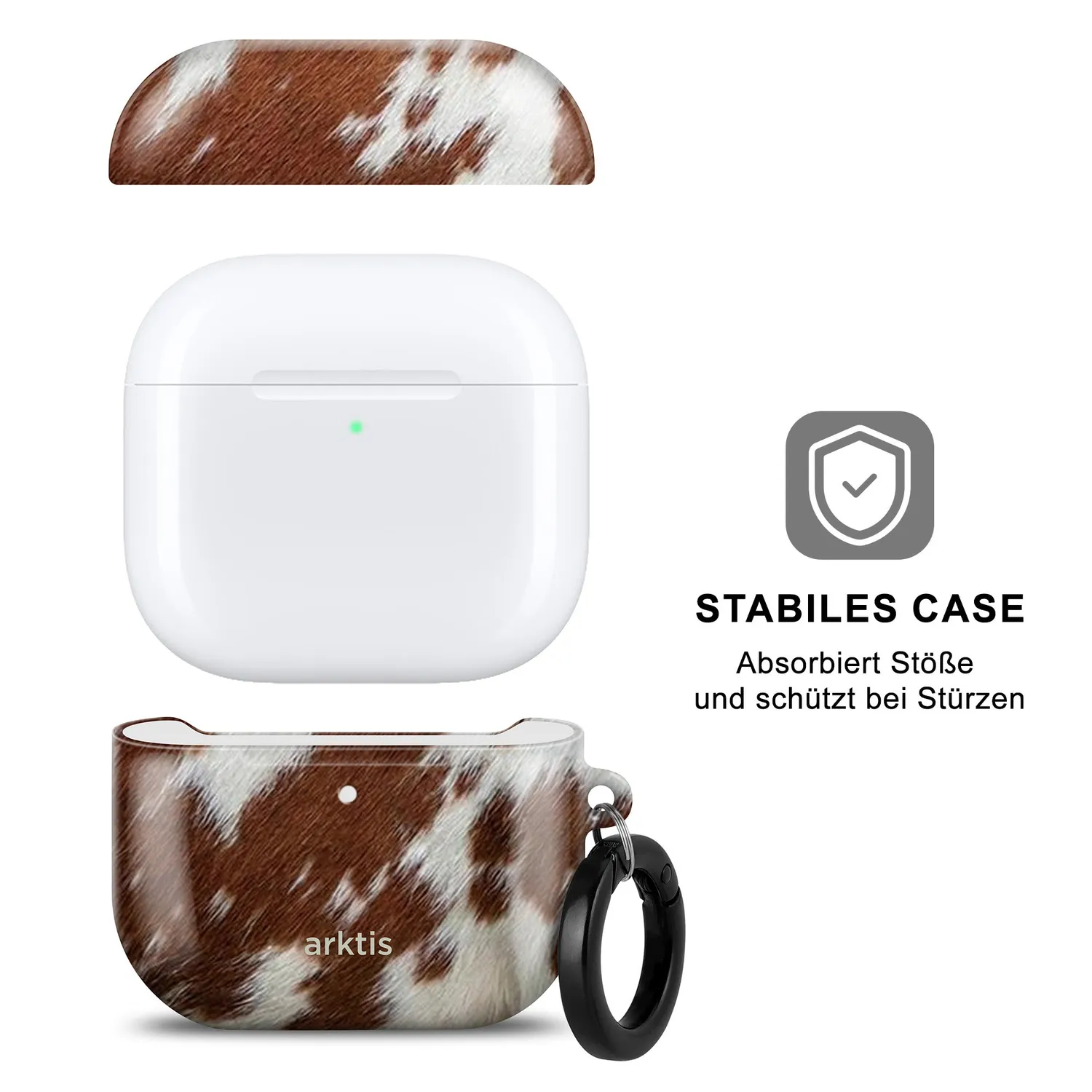 arktis AirPods 5 Hülle Cow Print kabellos