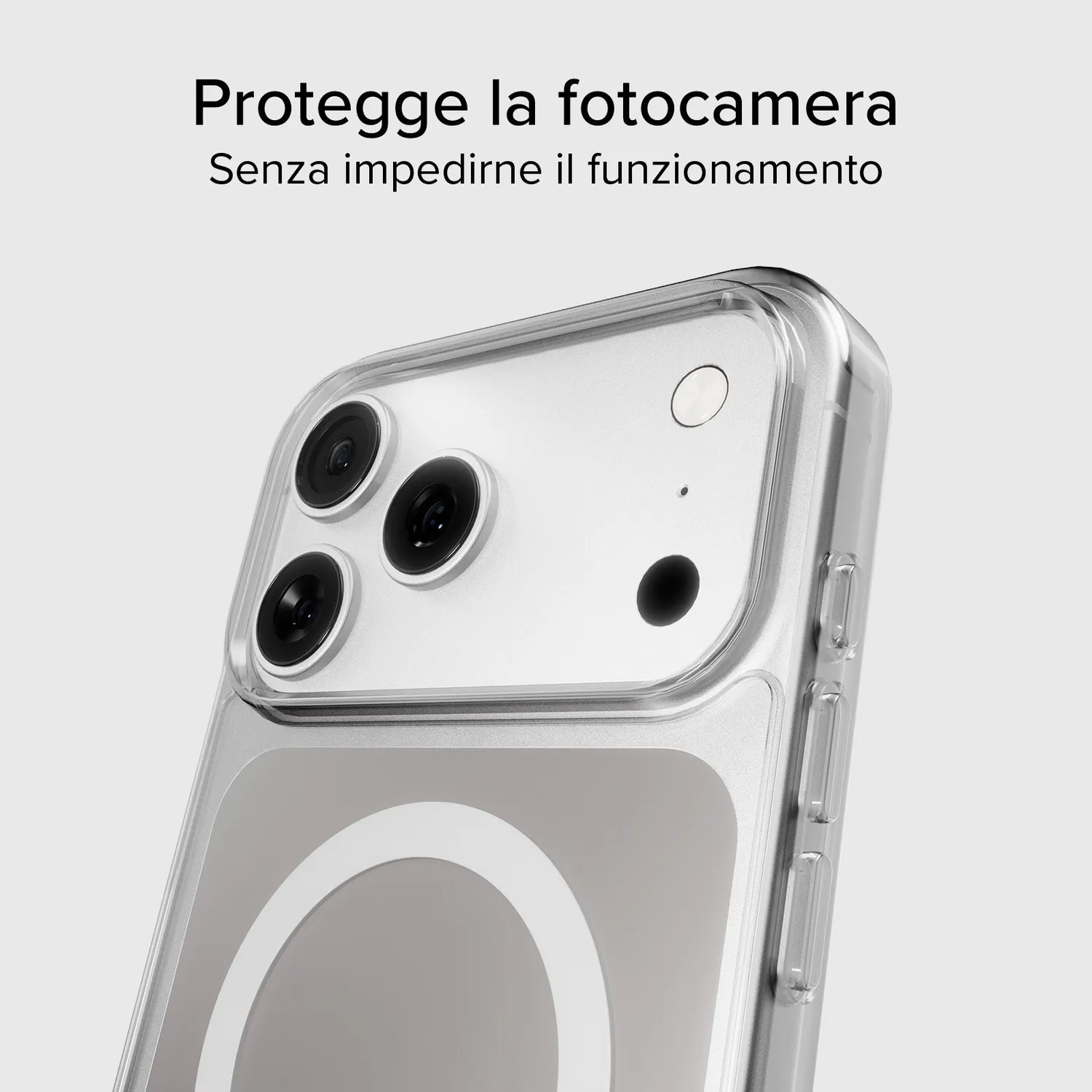 SBS iPhone 17 Pro Max Handyhülle transparent MagSafe slim