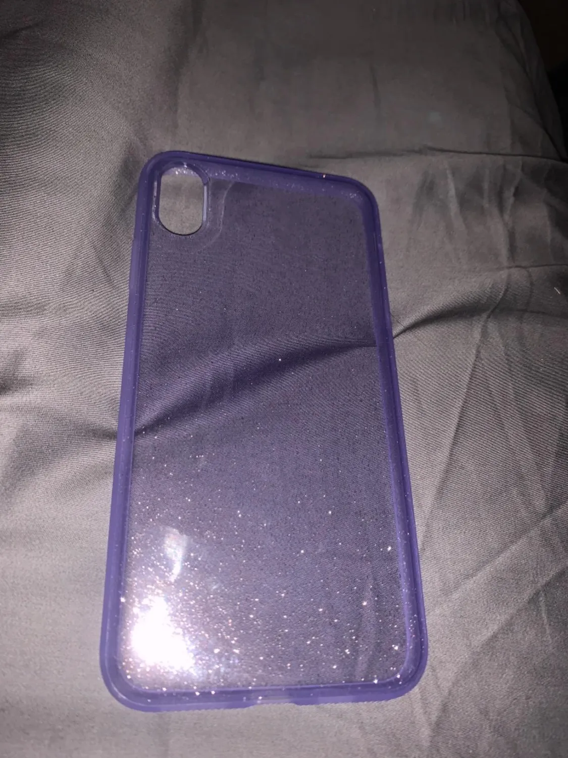 EAZY CASE Glitzer iPhone XS Max Handyhülle Blau funkelnd