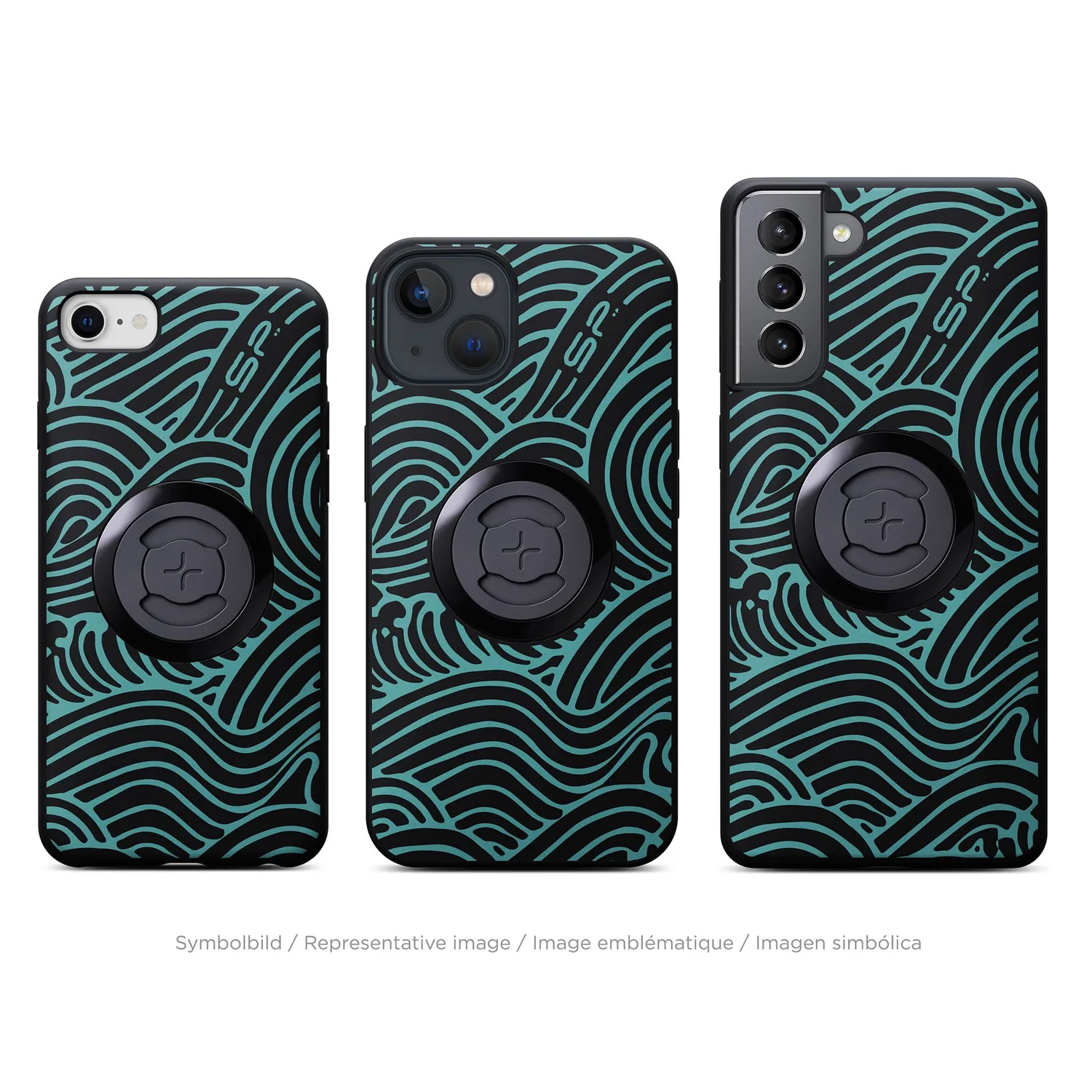 SP Connect Edition Handyhülle Waves Türkis Halter