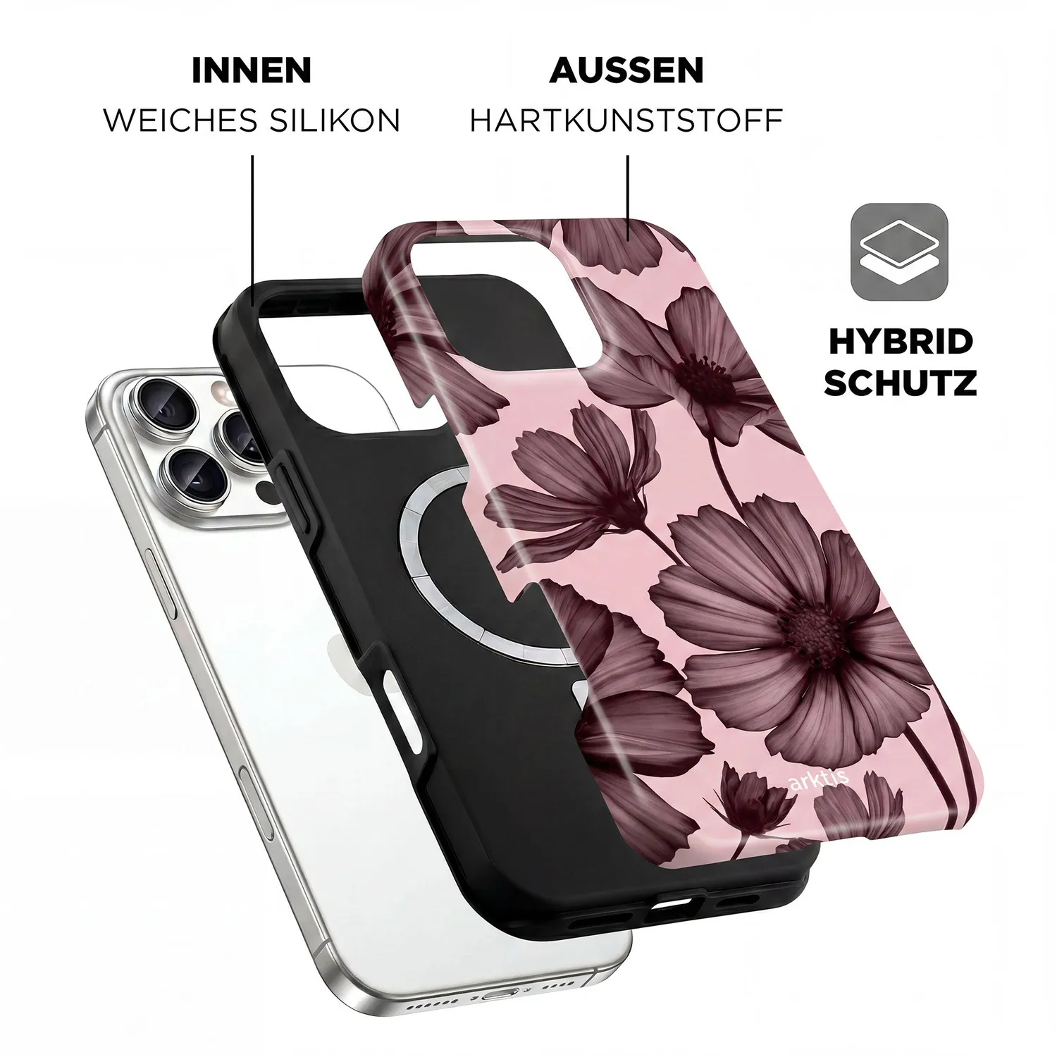 arktis Bloom iPhone 16 Pro Max Hülle Bloom Case MagSafe