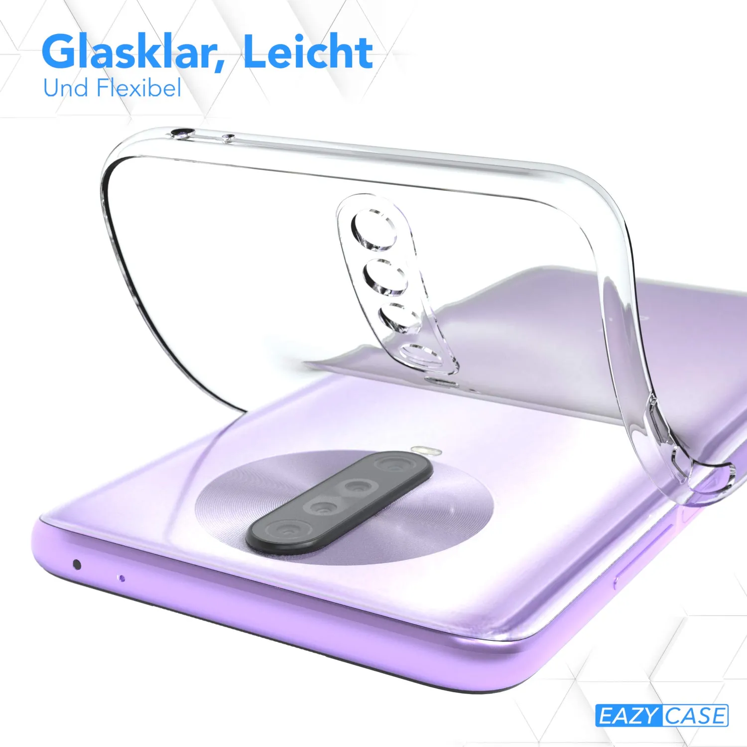 EAZY CASE Silikonhülle Xiaomi Poco X2 Transparent ultradünn