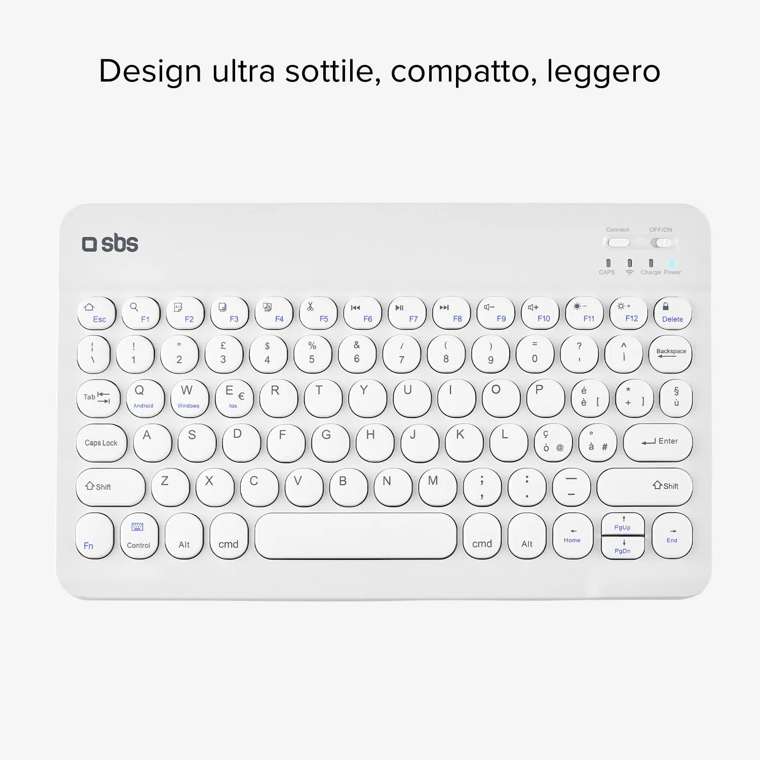 SBS Wireless Tastatur Universal Funkkeyboard mit Stand