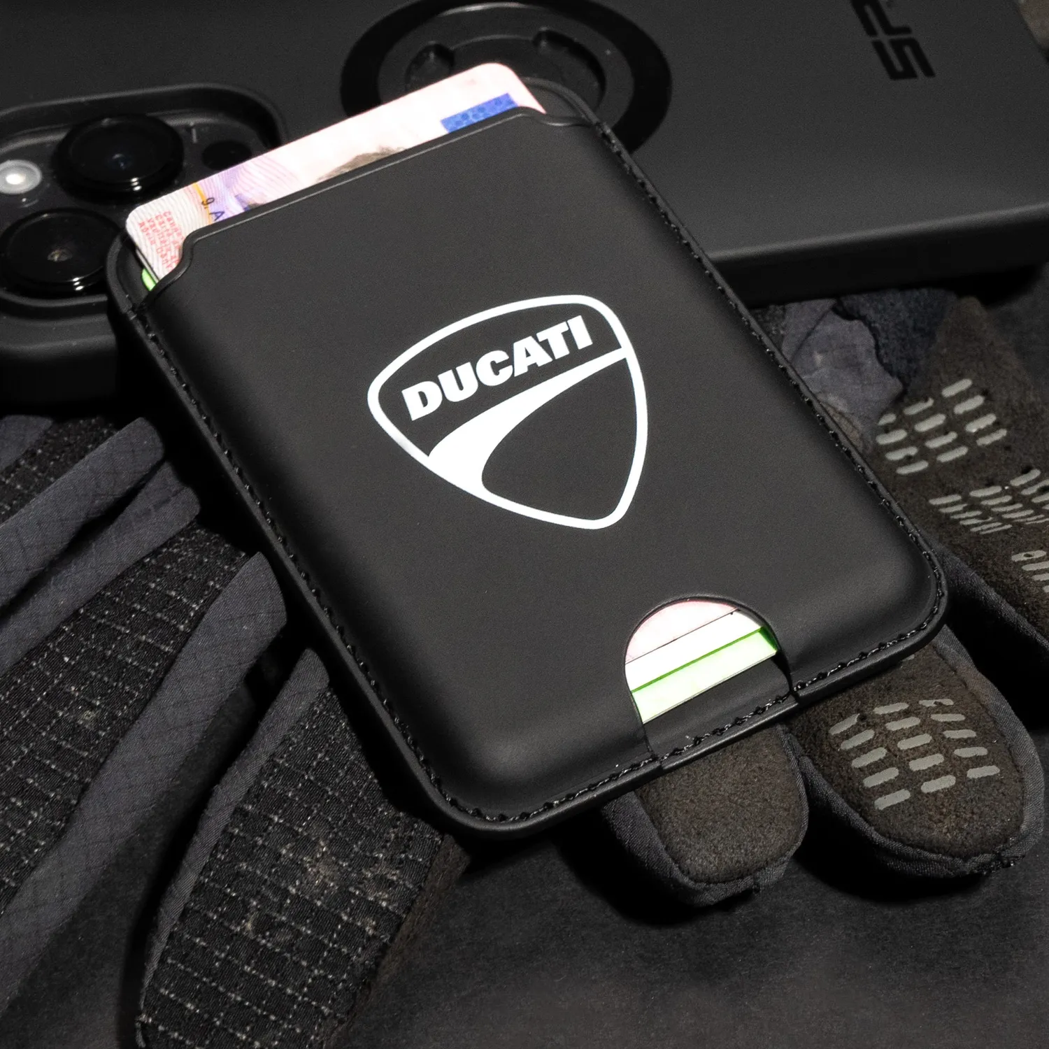 SP Connect Ducati Card Wallet Kartenhalter Shield RFID 4 Karten