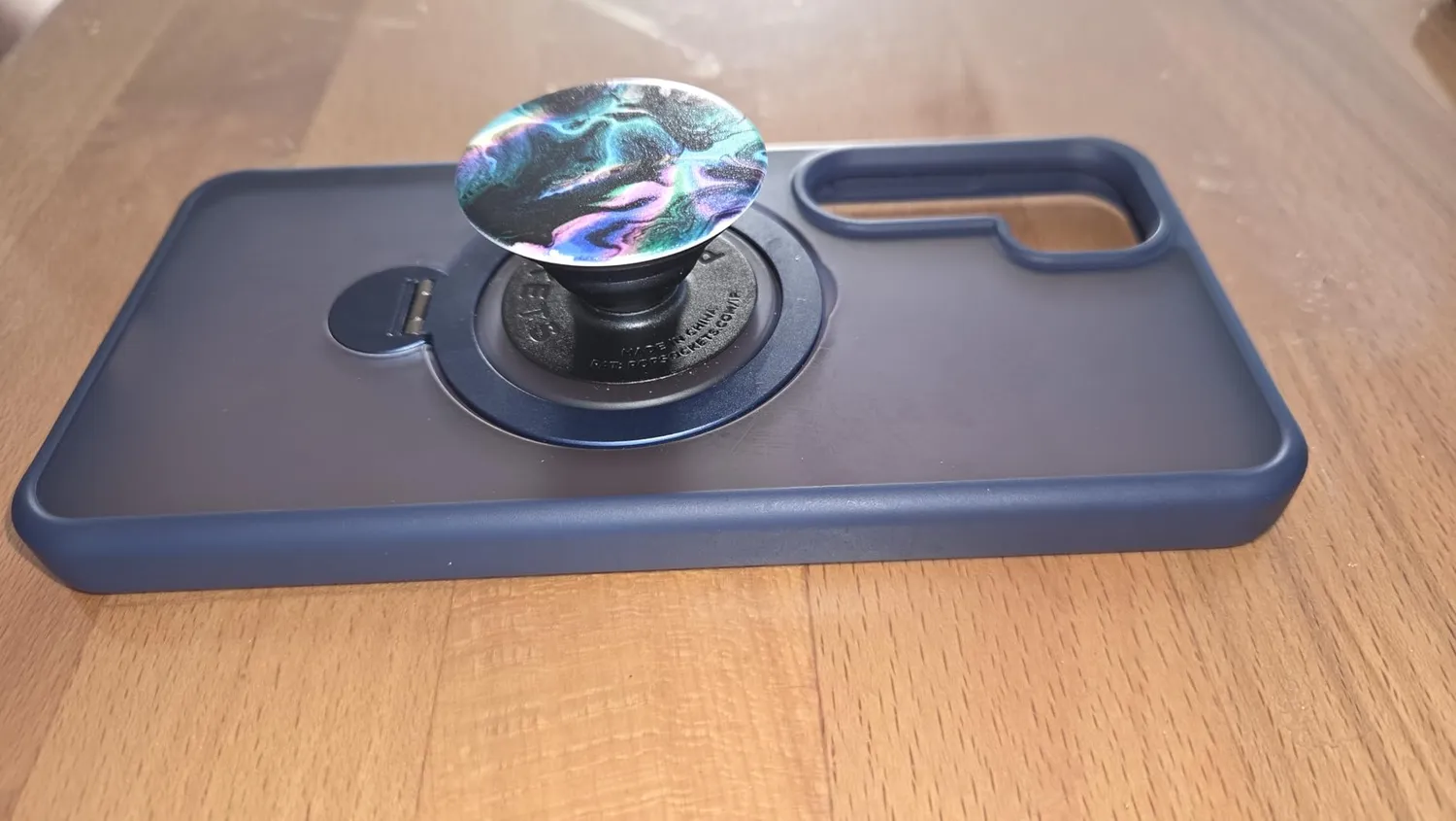 EAZY CASE Galaxy S24 Qi Charging Hülle Ring Grau