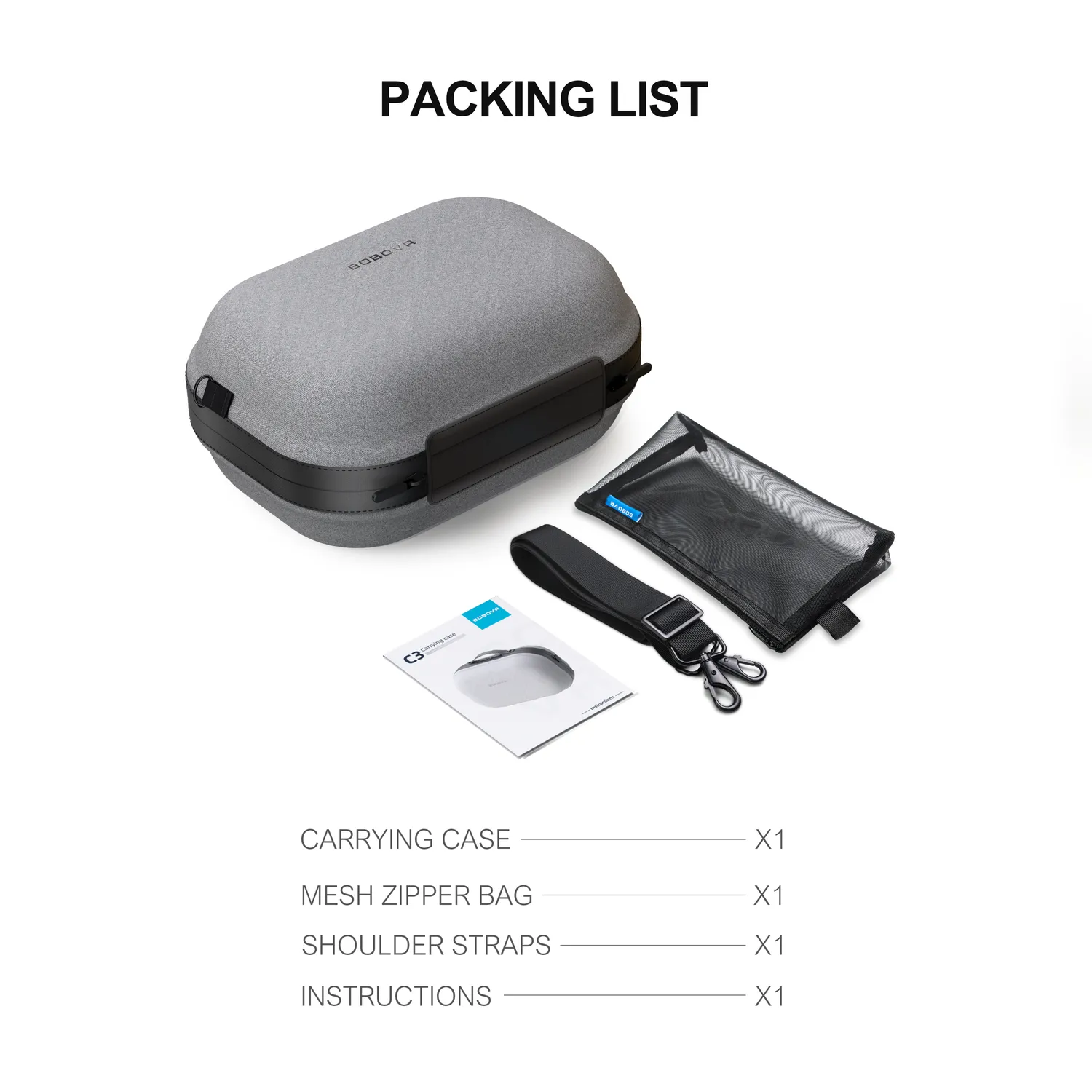 BOBOVR C3 Carrying Case Tasche für Quest 3/3S mit Schultergurt