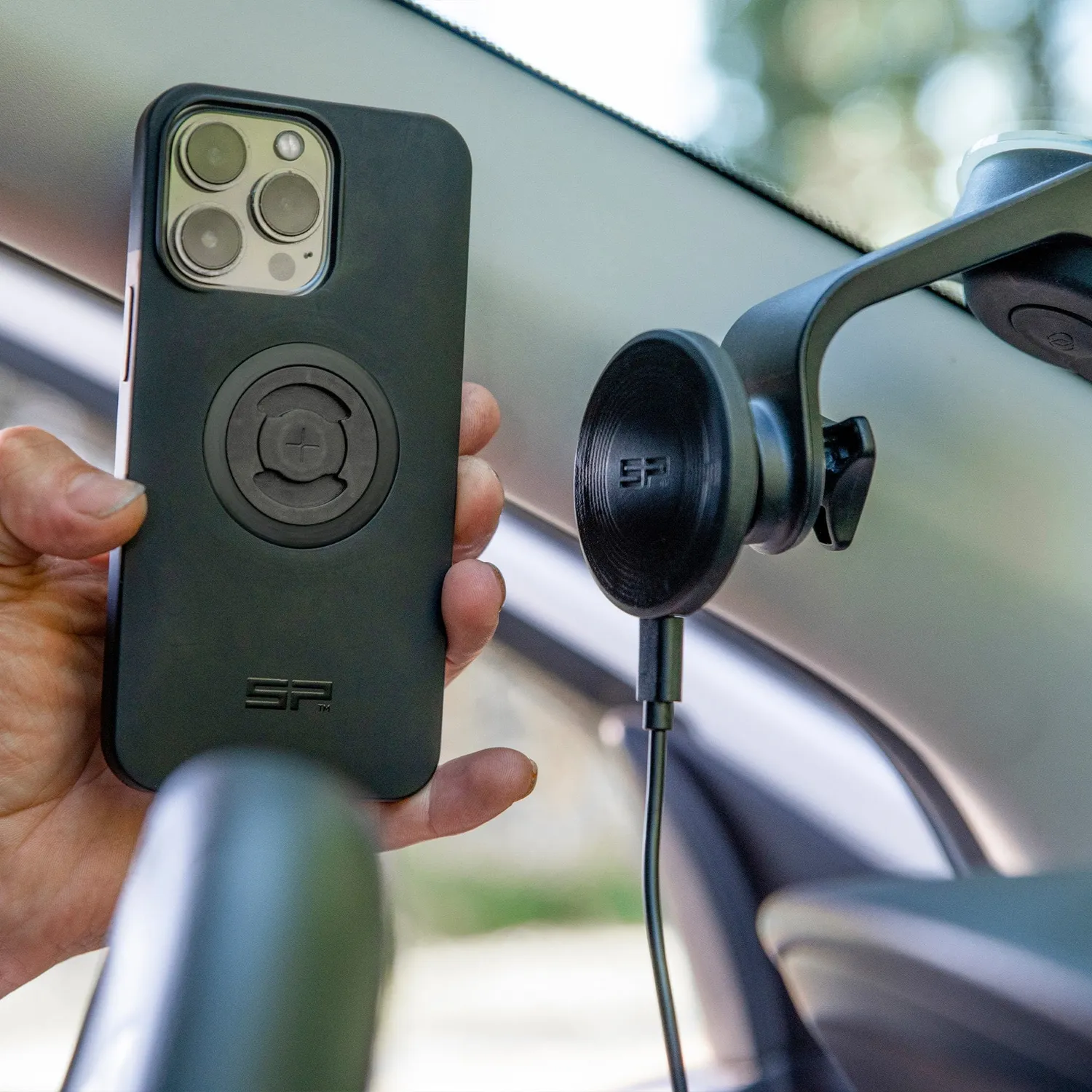SP Connect Suction Mount Saugnapfhalterung Auto schwarz