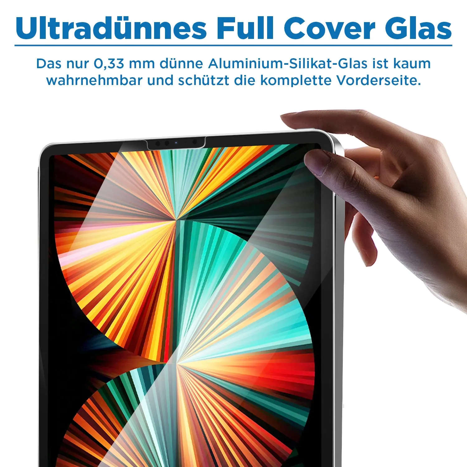 arktis REVOLUTION iPad Panzerglas mit Rahmen