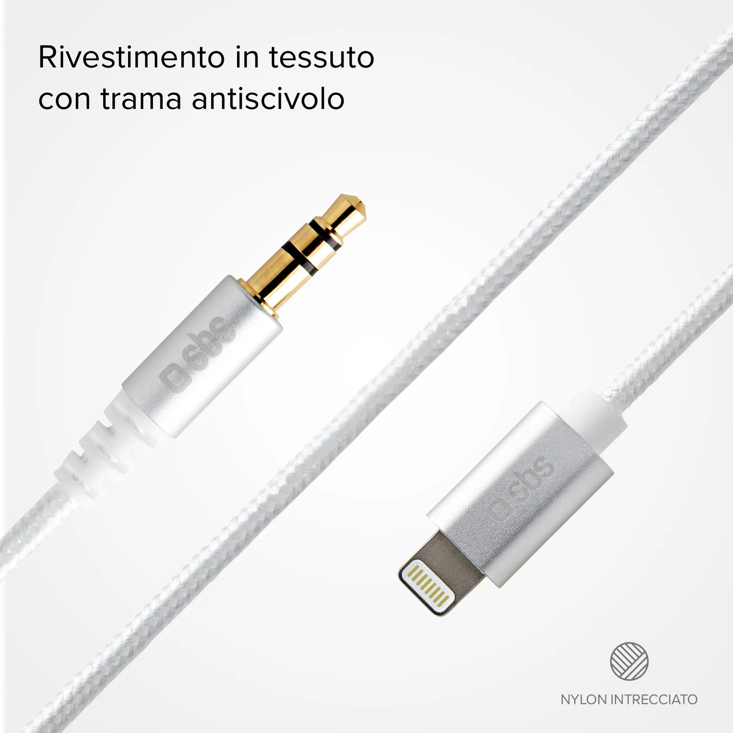 SBS Lightning Adapter 3,5 mm Klinke 1 m Kopfhörer