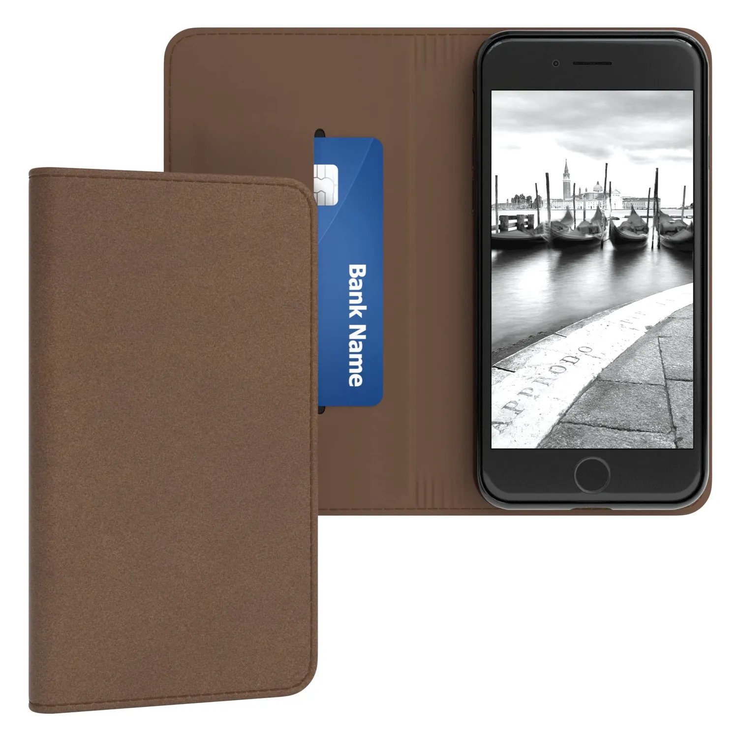 EAZY CASE iPhone SE 2022 Book Klapphülle Schwarz