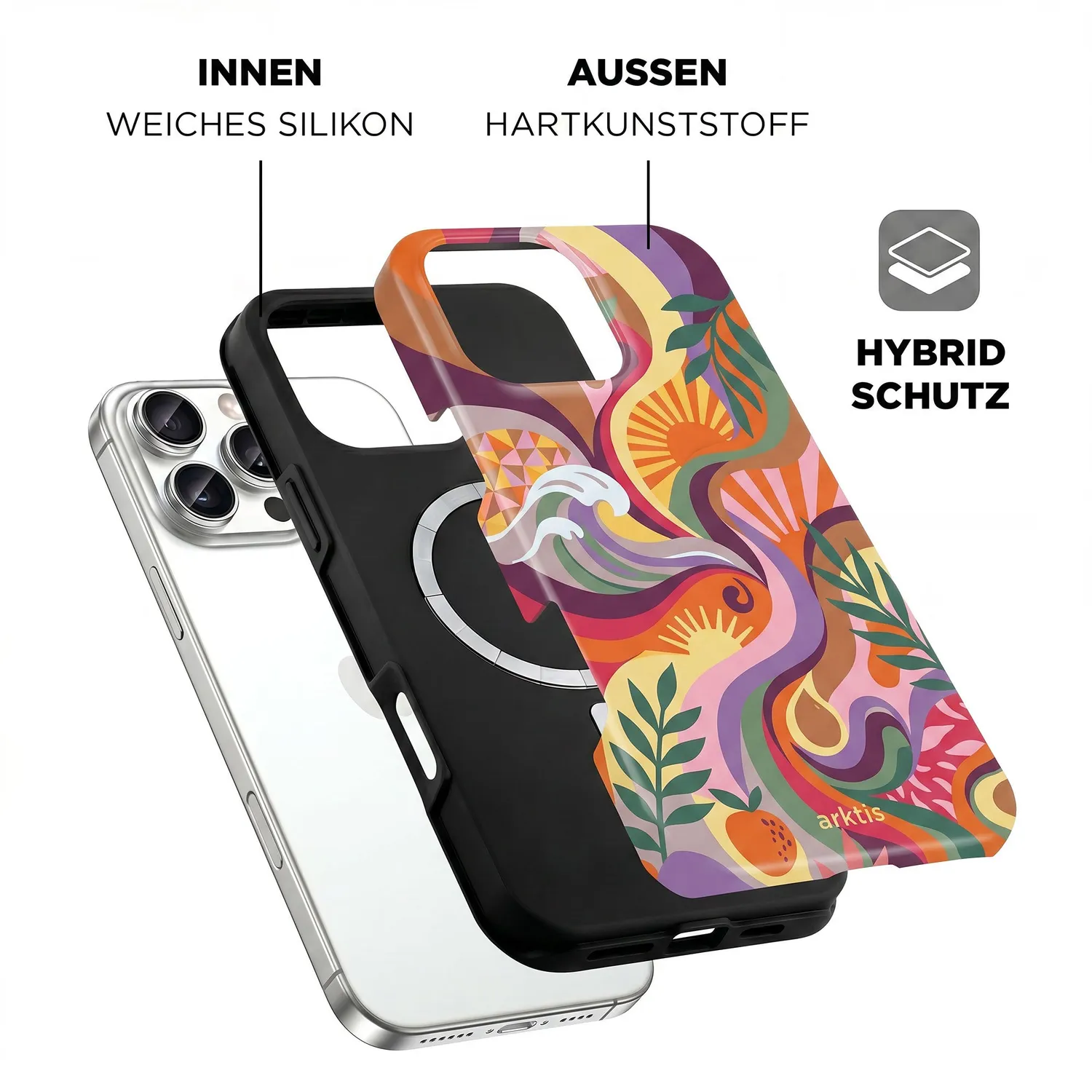 arktis Summer iPhone 16 Pro Max Hülle Print MagSafe