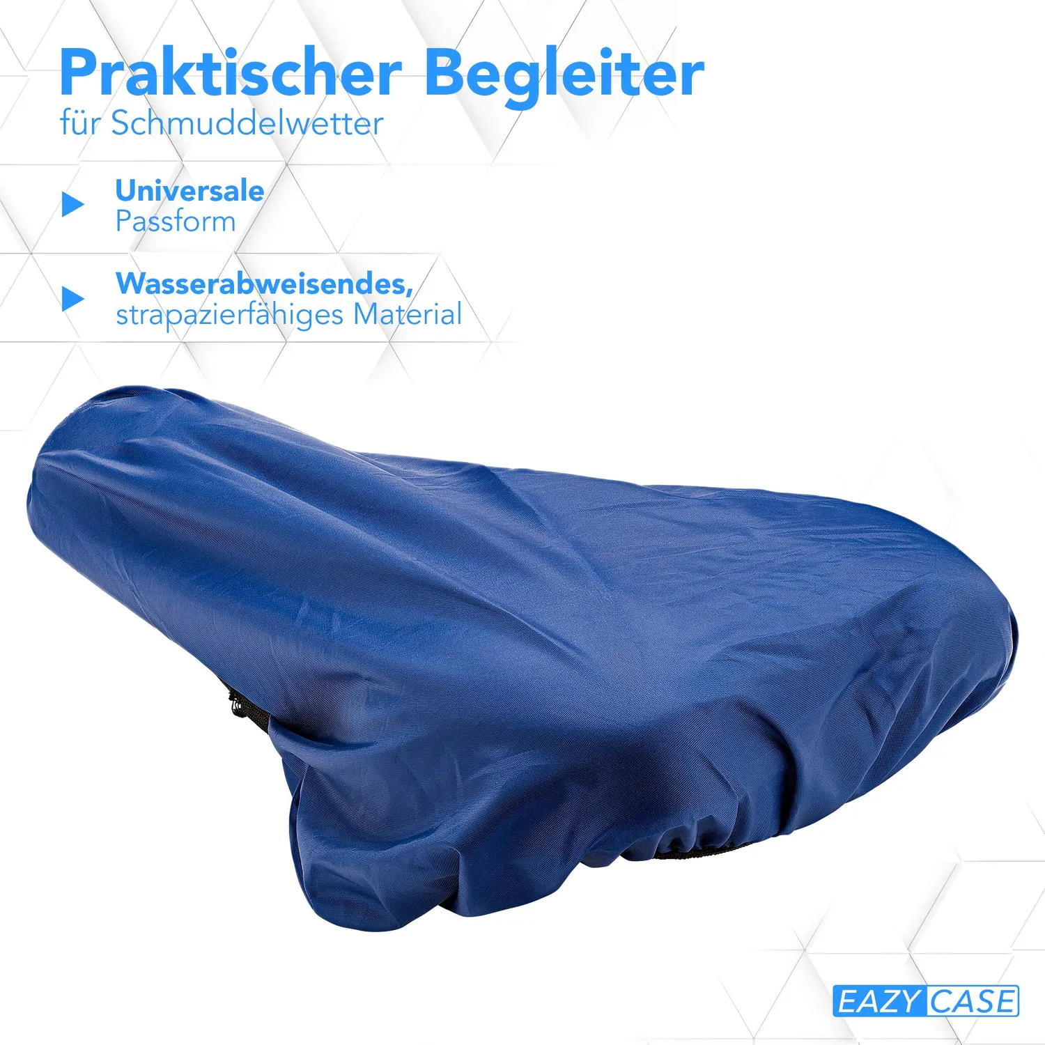 EAZY CASE Fahrradsattel Regenschutz dunkelblau Tasche wasserdicht
