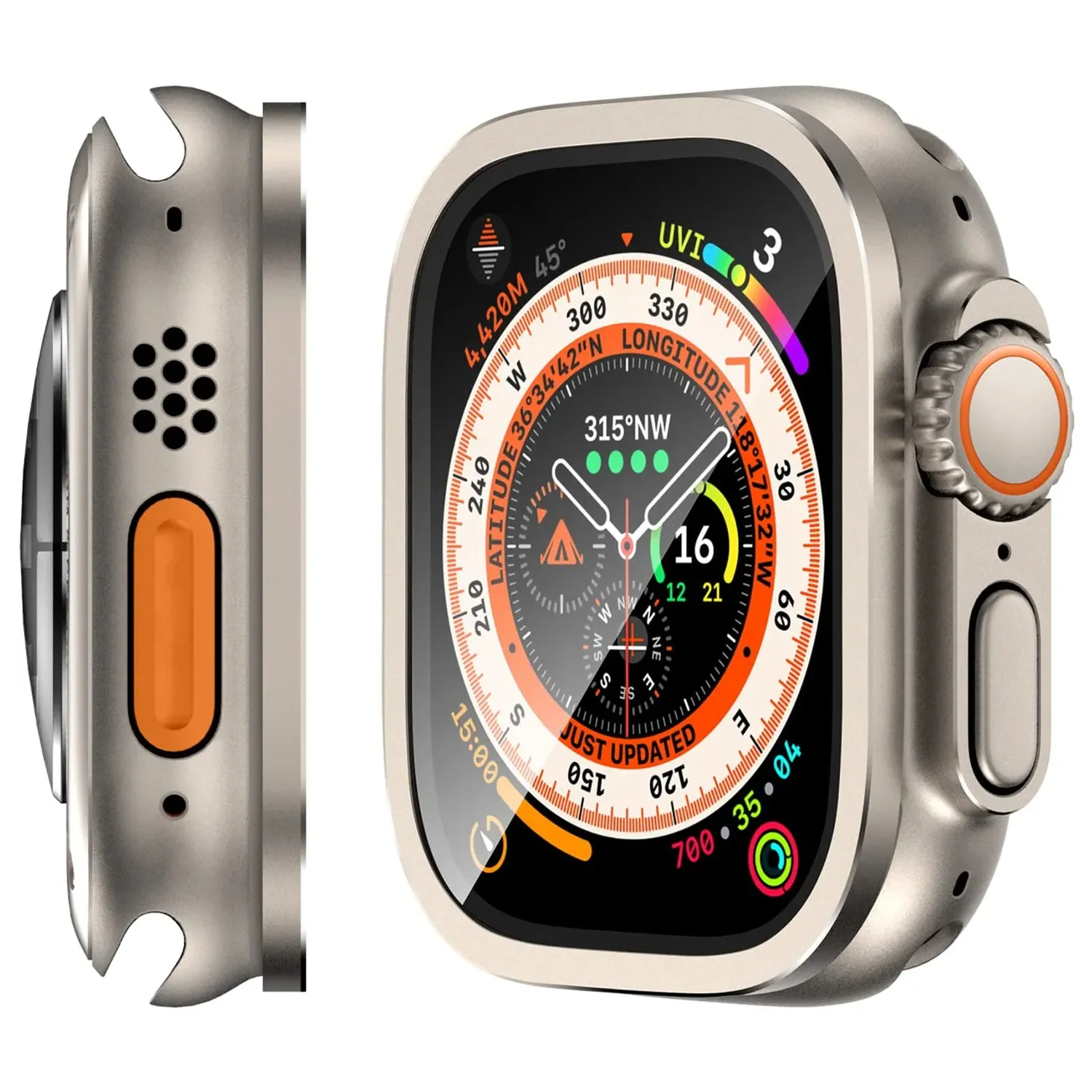 arktis ADVENTURE Apple Watch Ultra 49mm Glas 2er Set