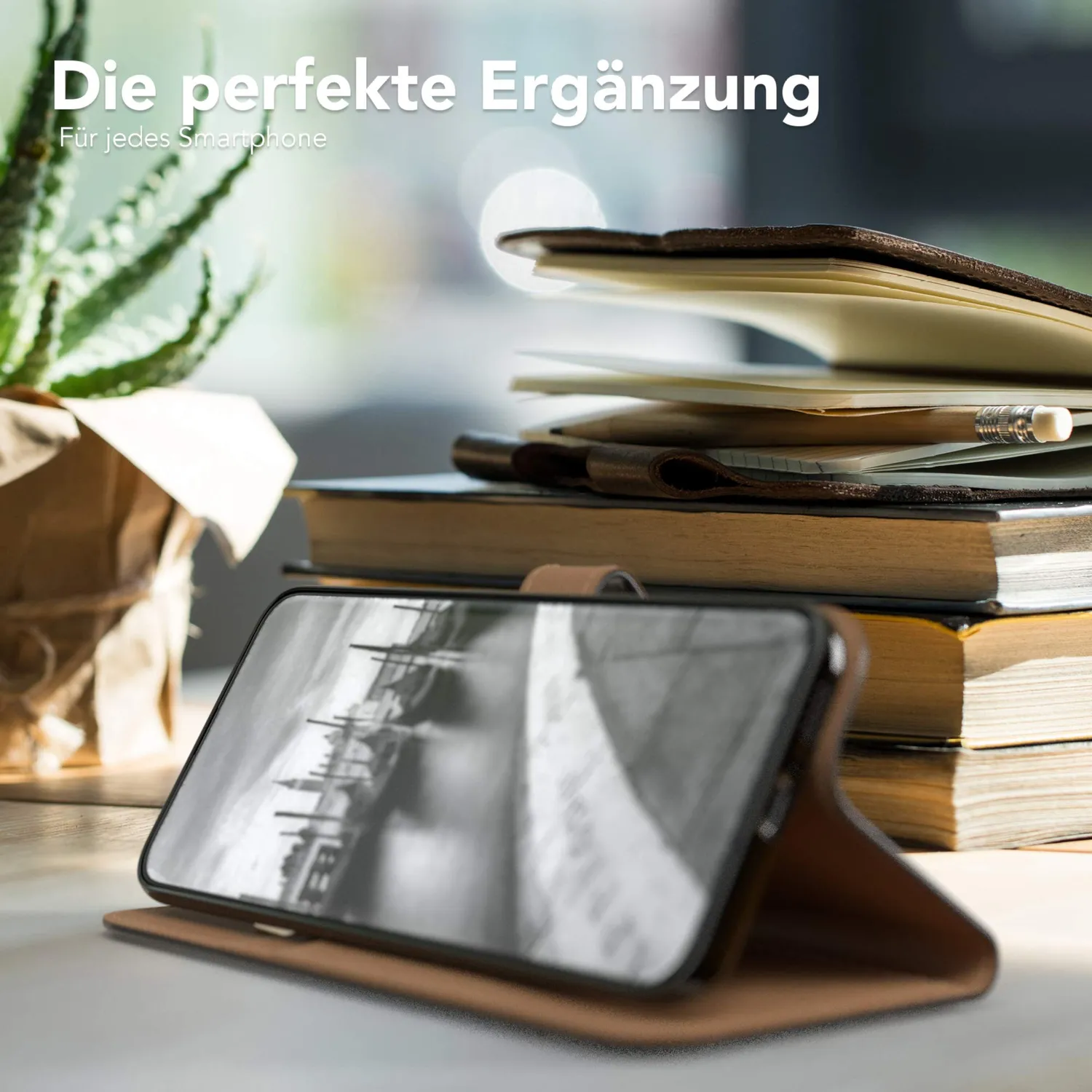 EAZY CASE Poco F2 Pro Klapphülle Schwarz Book