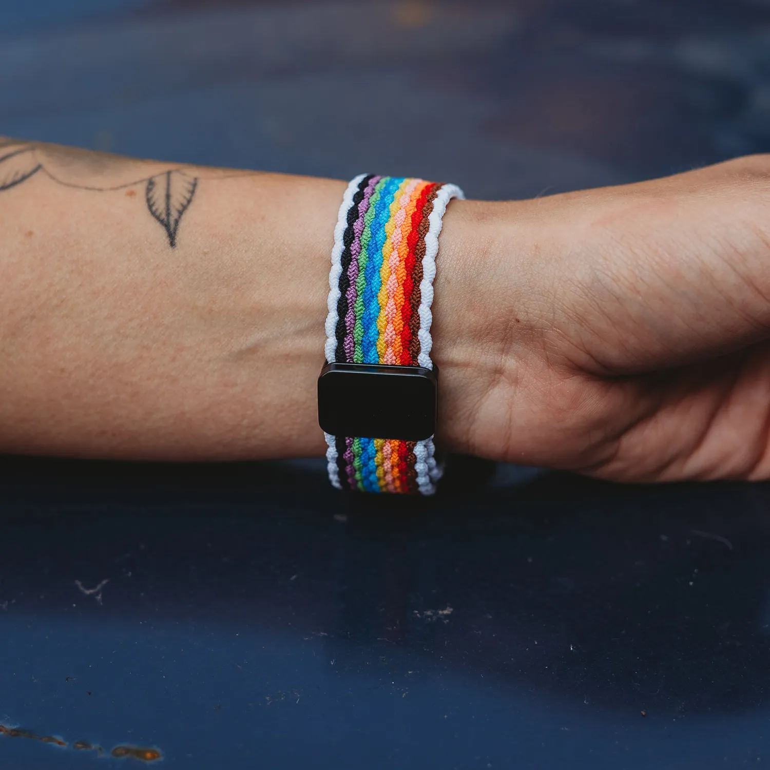 arktisband Apple Watch Armband Casual Rainbow 44mm gefl.