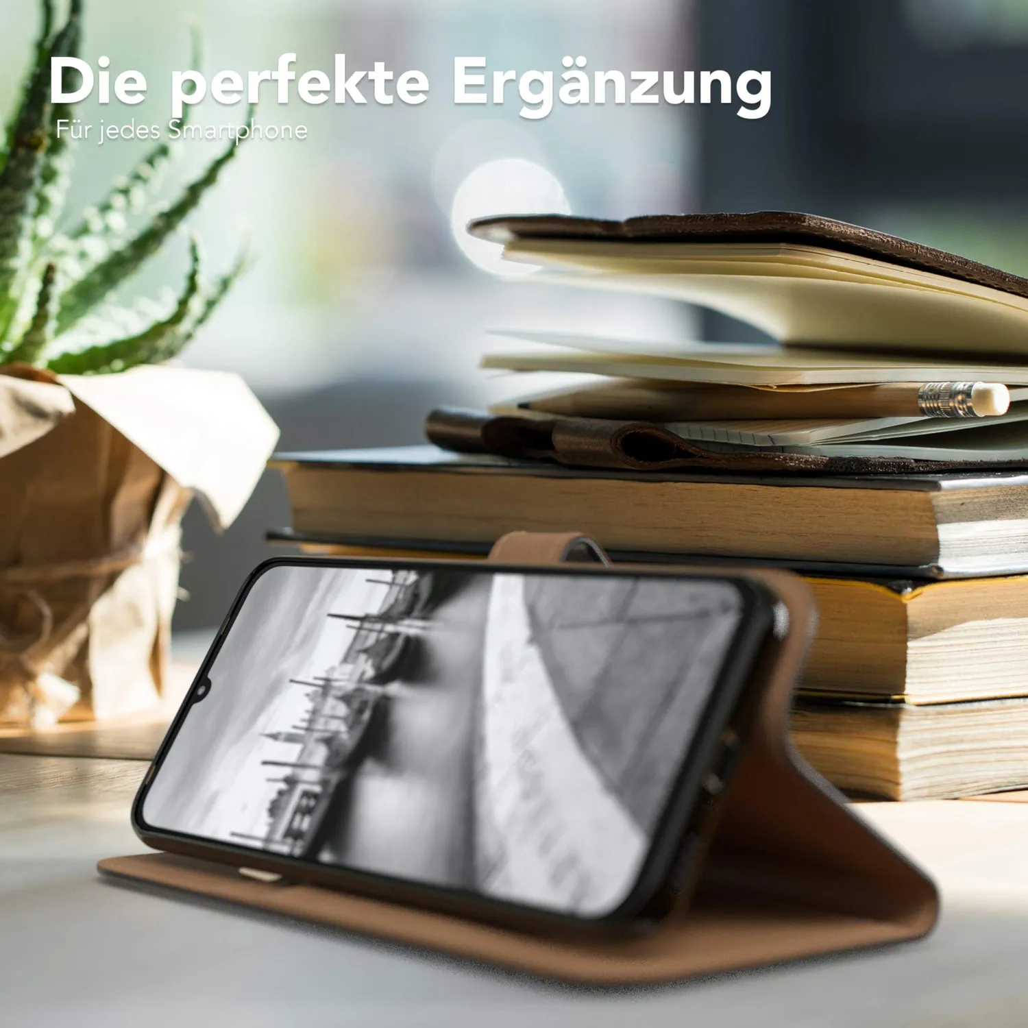 EAZY CASE Mi 10 Lite Klapphülle Schwarz 5G