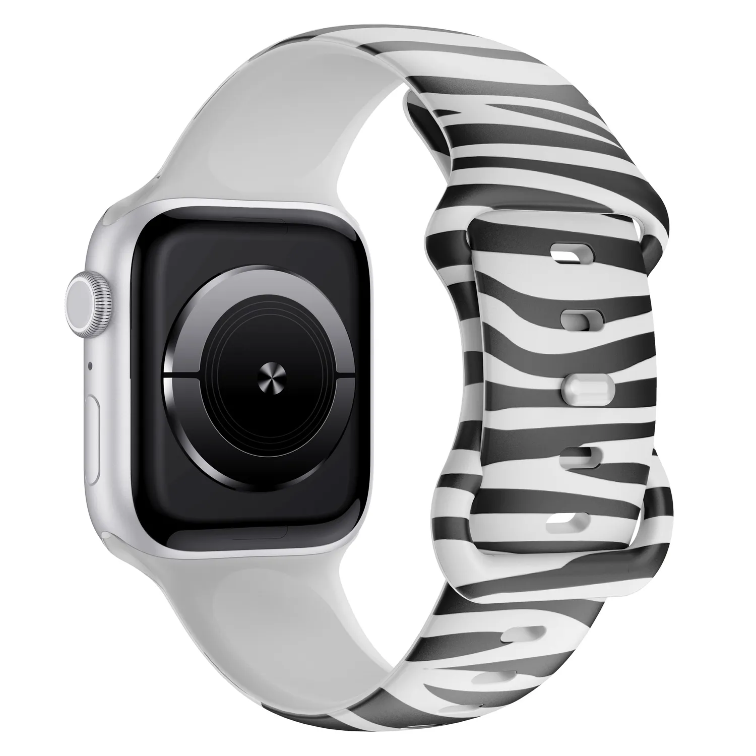 arktisband Zebra Apple Watch Armband Silikon