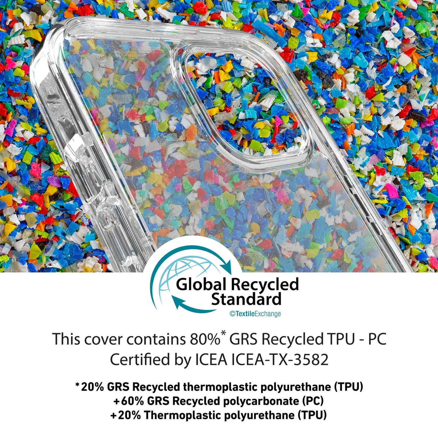 SBS Hybrid Handyhülle iPhone 15 Pro Max transparent recycelt