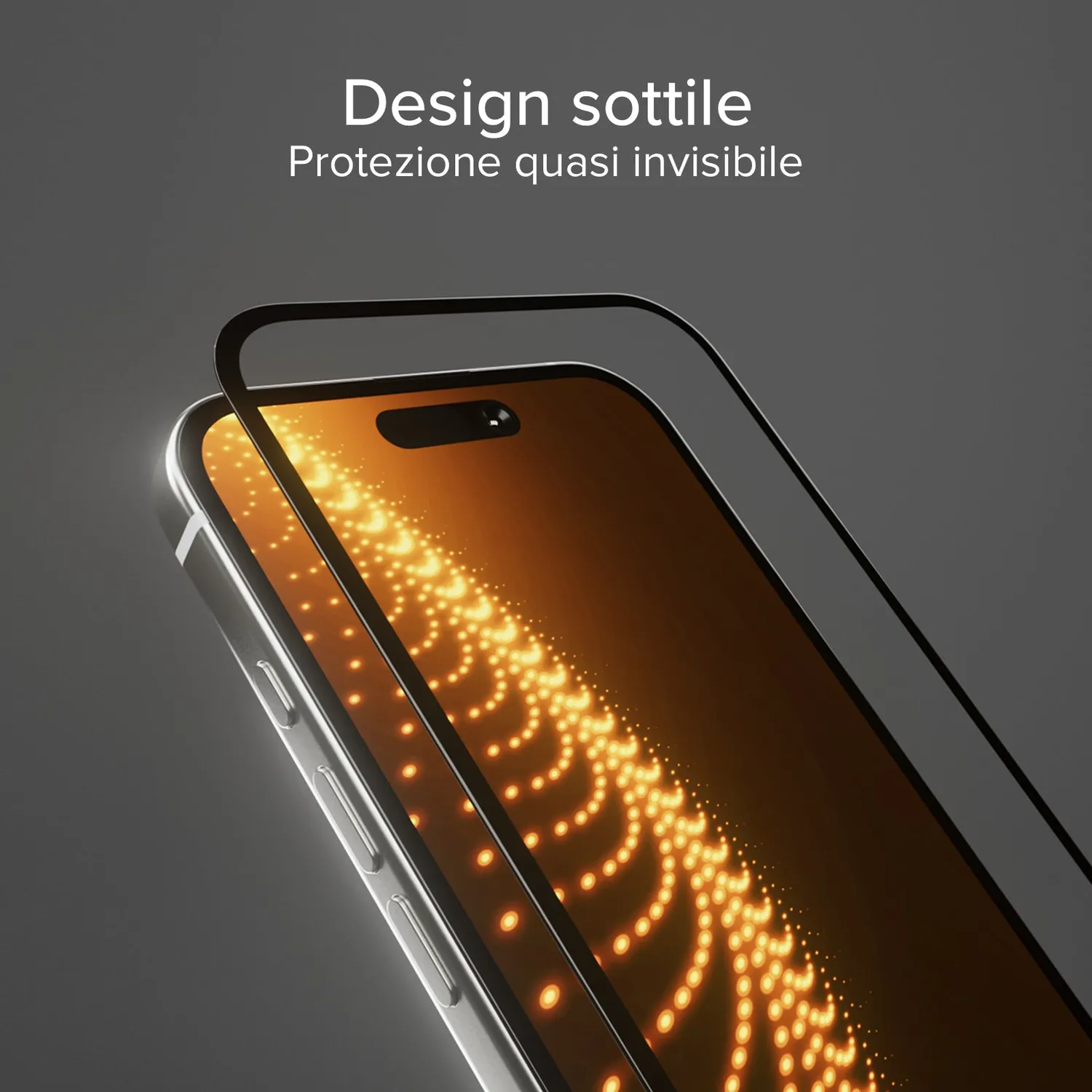SBS D3O iPhone 17 Pro Max Panzerglas Schwarz stoßsicher