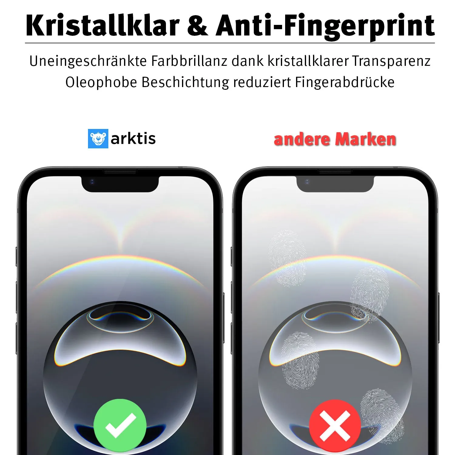 arktis iPhone 16e Panzerglas hüllenfreundlich 1 Stück
