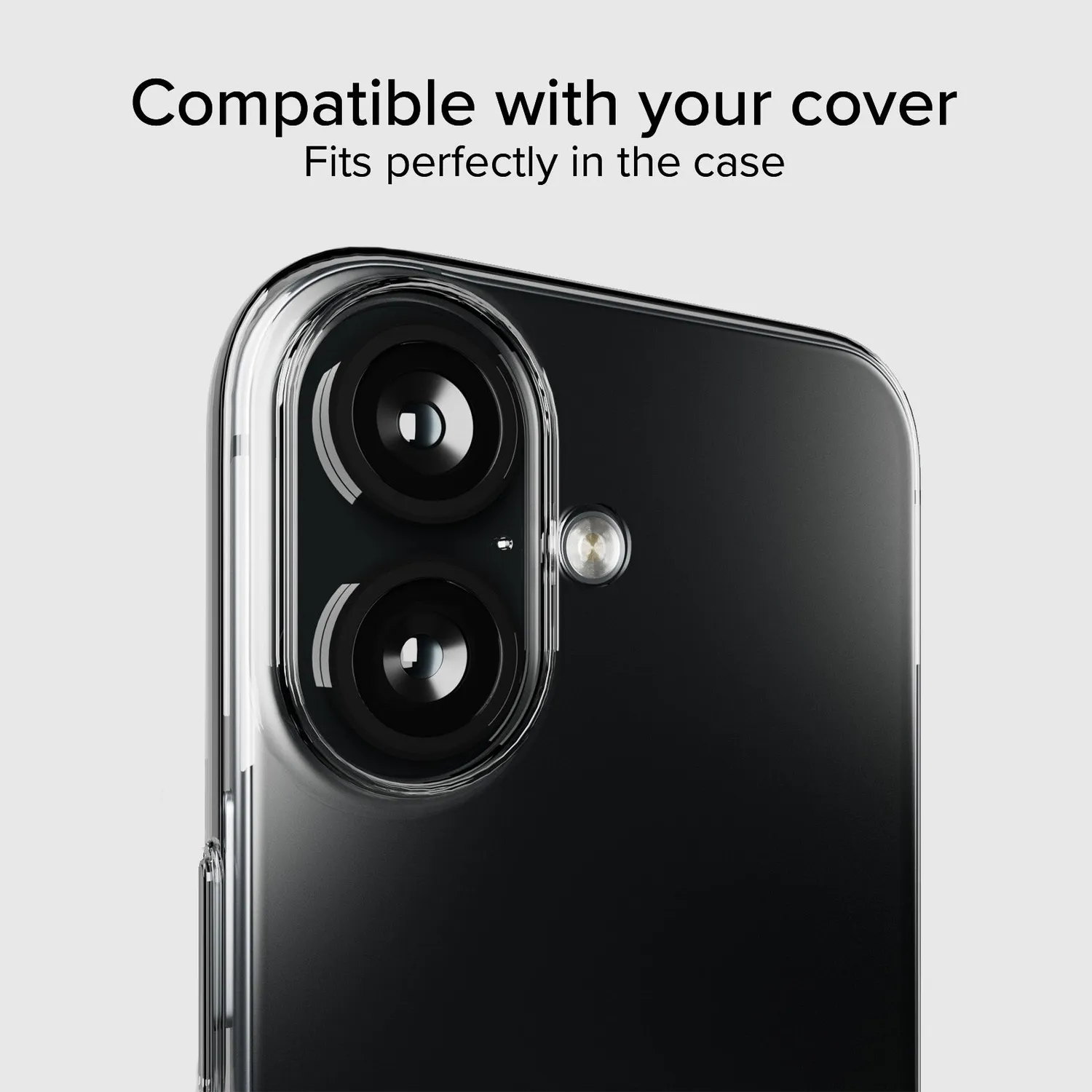 SBS Kameraschutz iPhone 16 Schwarz 9H Glas