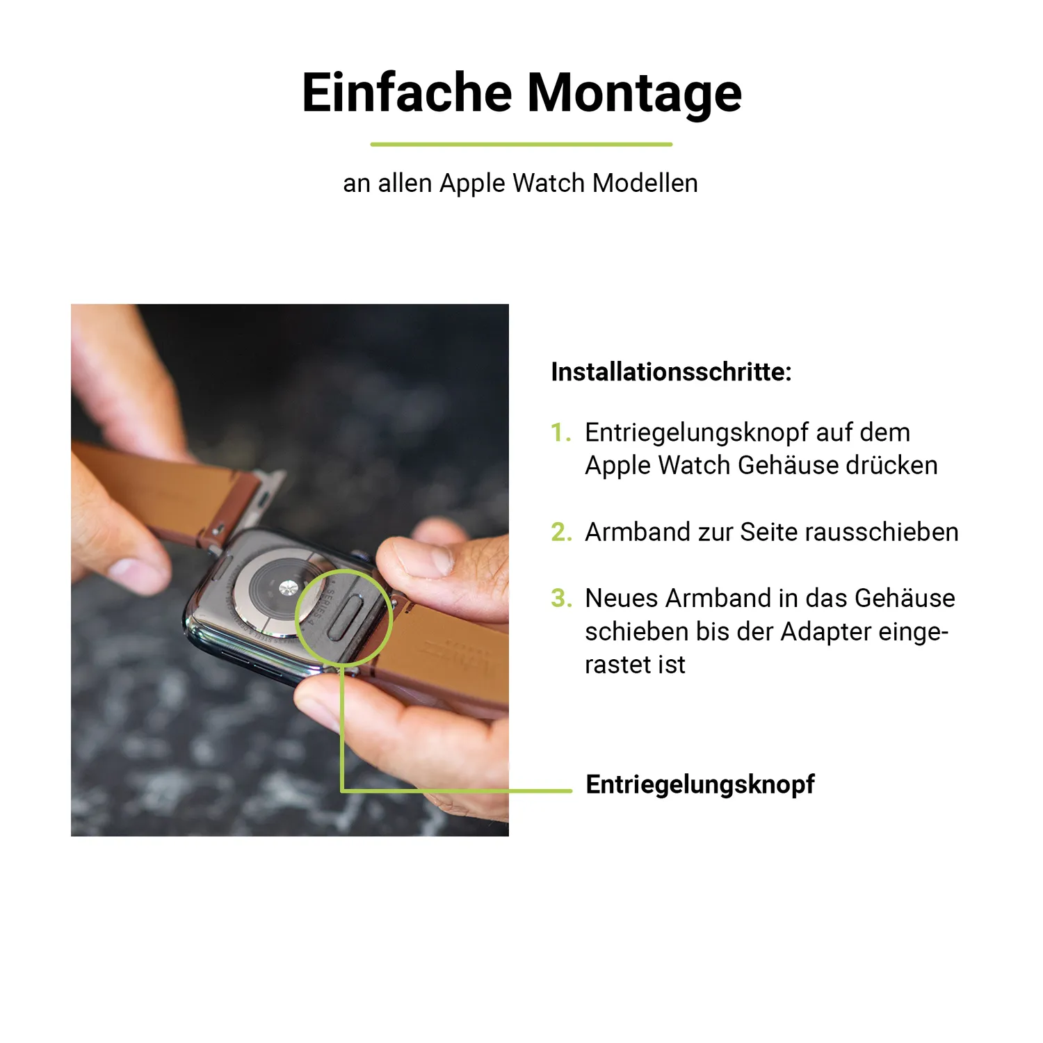Artwizz WatchBand Leather Apple Watch Lederarmband braun