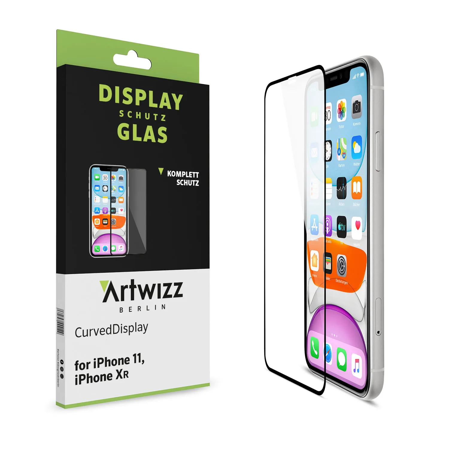Artwizz CurvedDisplay iPhone 11 XR Panzerglas gebogen