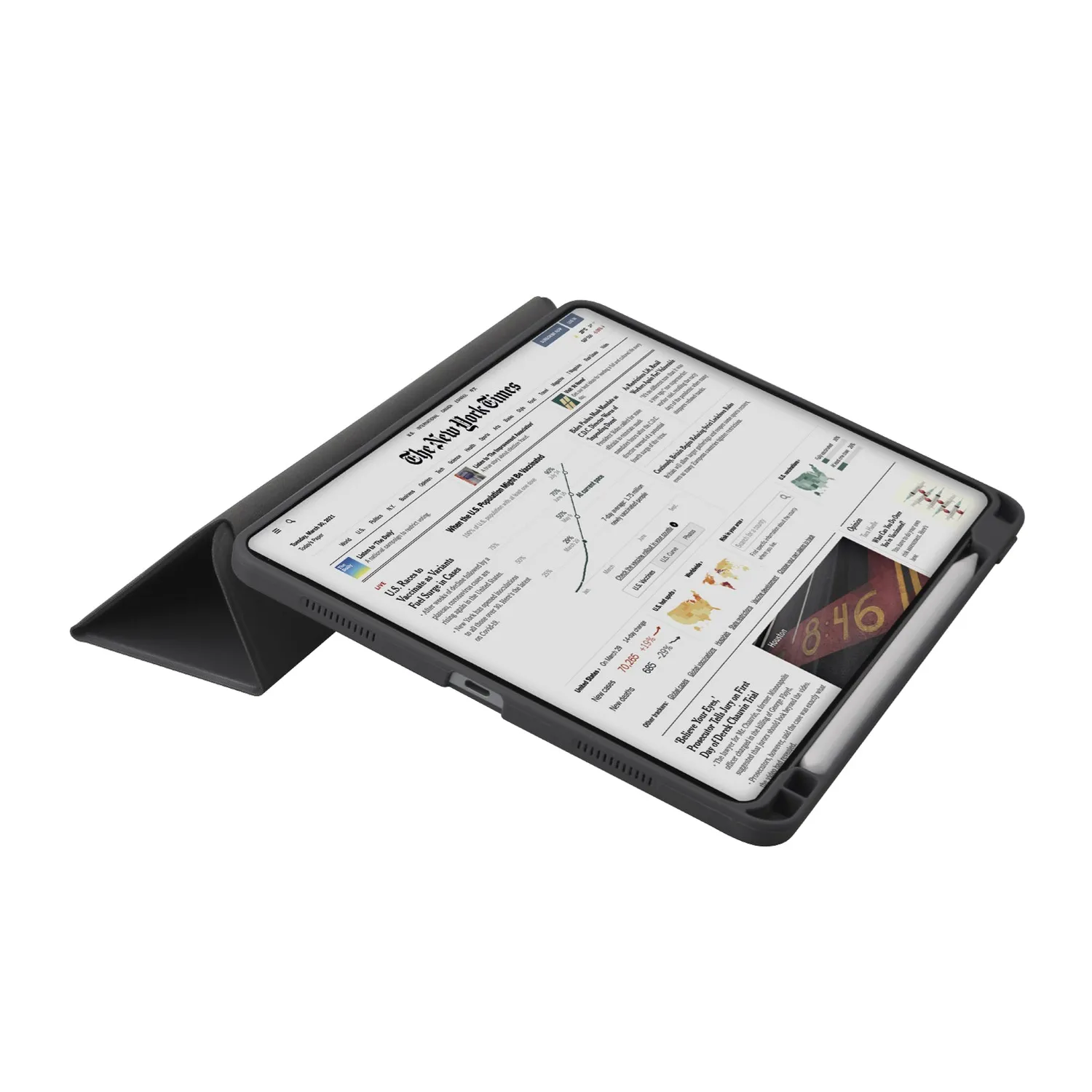 SBS Tech Book Case iPad Mini 7/6/5 Hülle Schwarz Stiftfach
