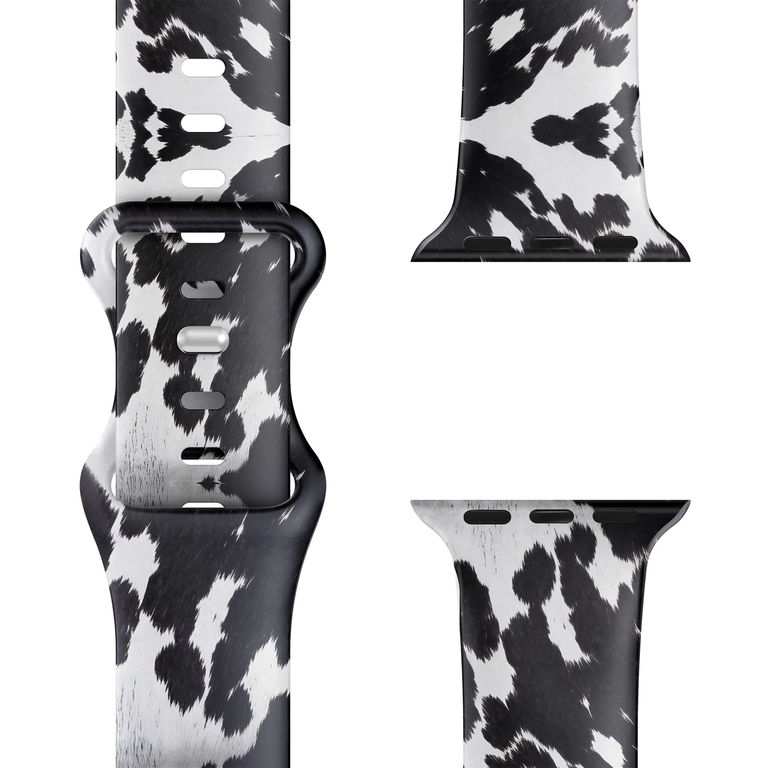 arktisband Kuhfell Apple Watch Armband Silikon Holstein