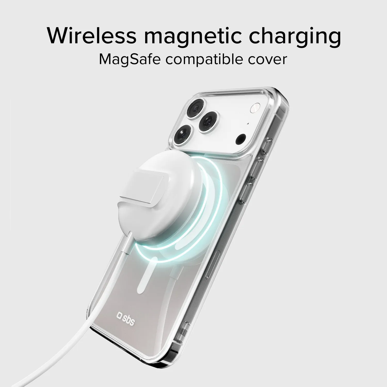 SBS iPhone 17 Pro Max Handyhülle transparent MagSafe slim