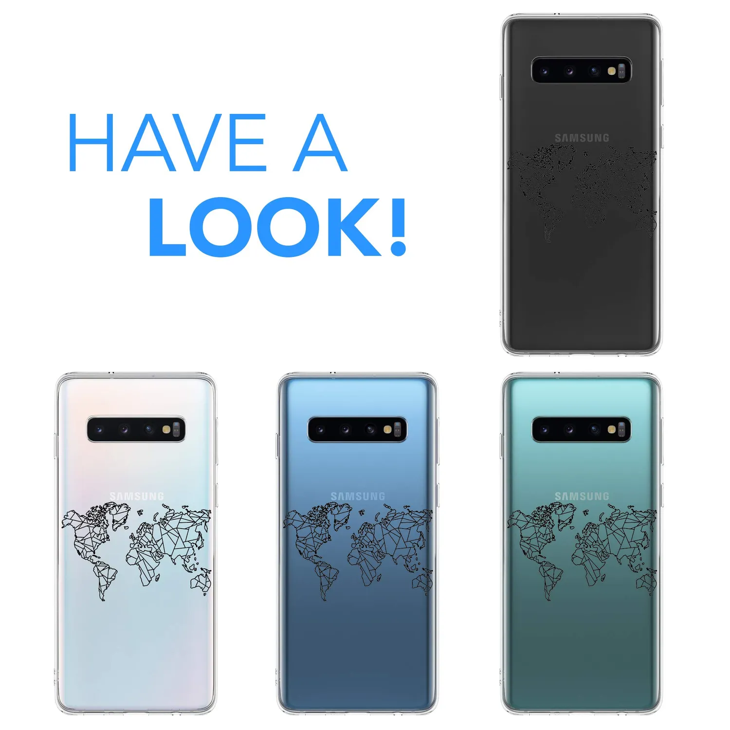 EAZY CASE Galaxy S10 Handyhülle IMD Karte Schwarz ultradünn