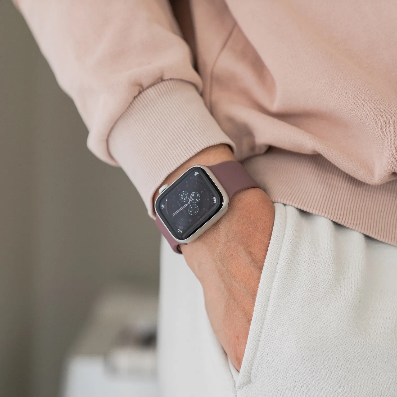 arktisband Sport Silikonarmband Apple Watch schweißfest