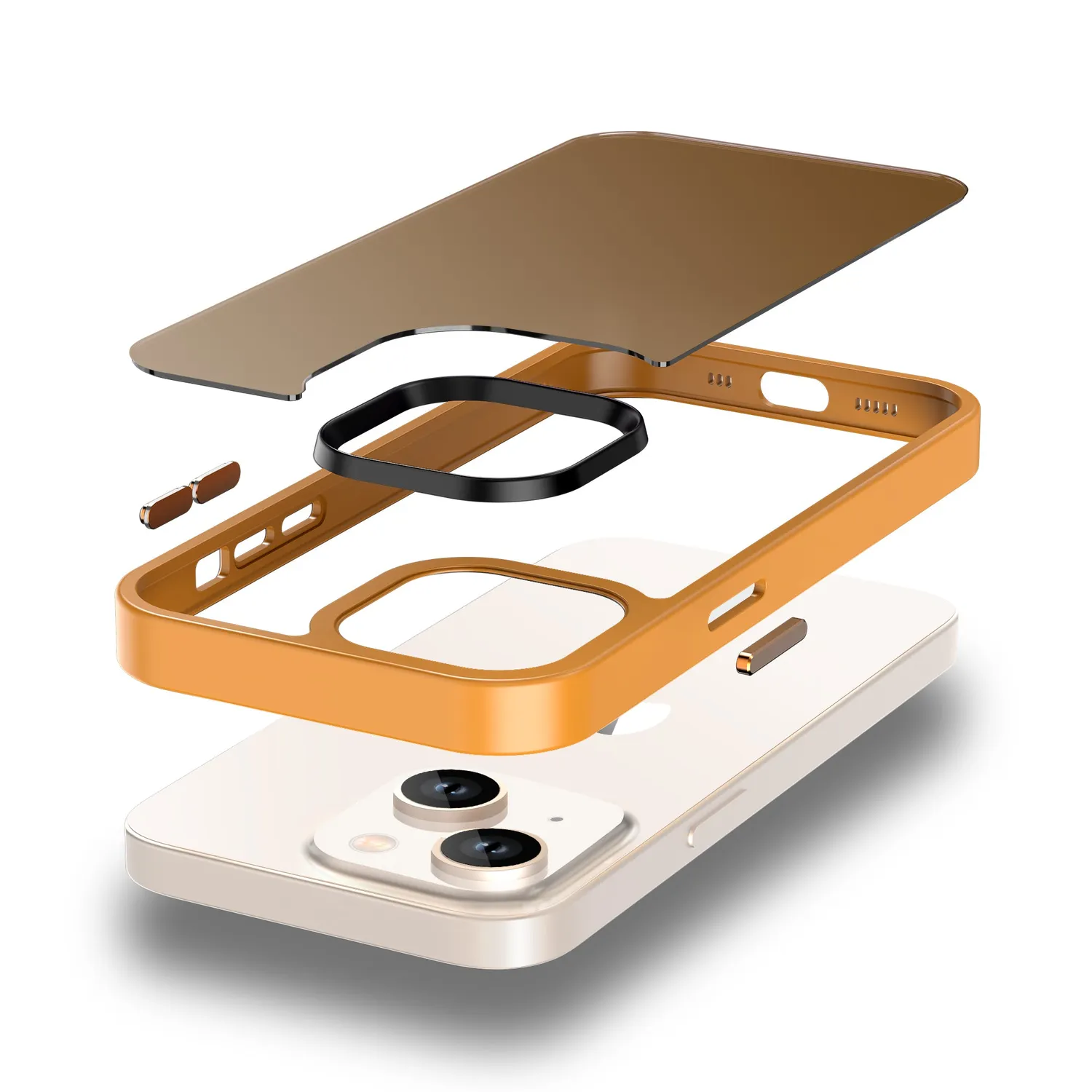 arktis iPhone 13 Case Matt Hülle mit Metall-Buttons