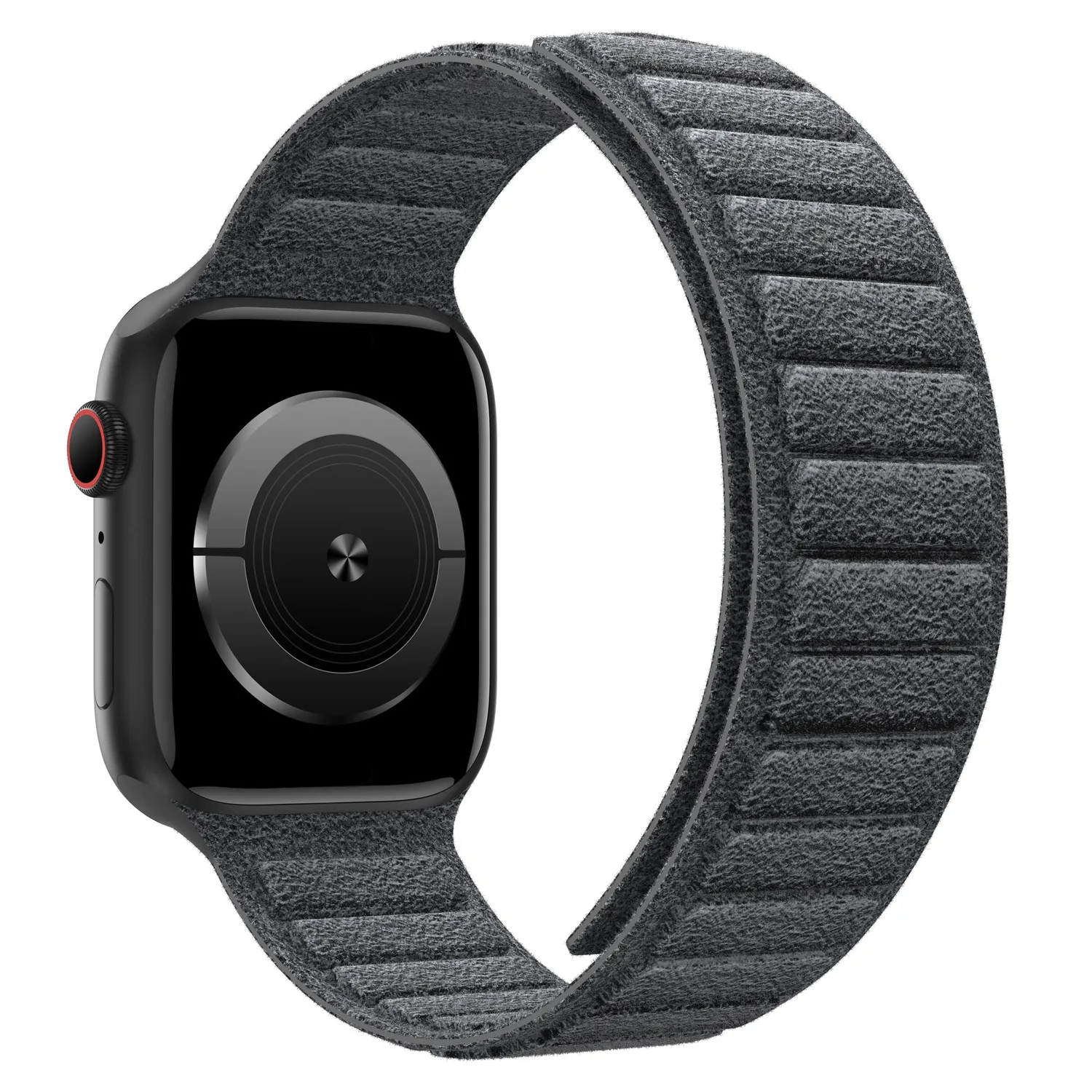 arktis arktisband Apple Watch Armband Alcantara Graphitschwarz