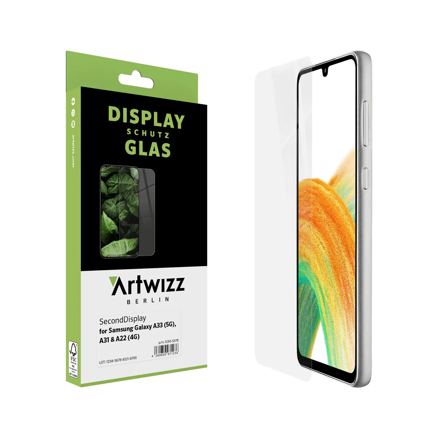 Artwizz SecondDisplay Panzerglas Galaxy A33 A31 A22