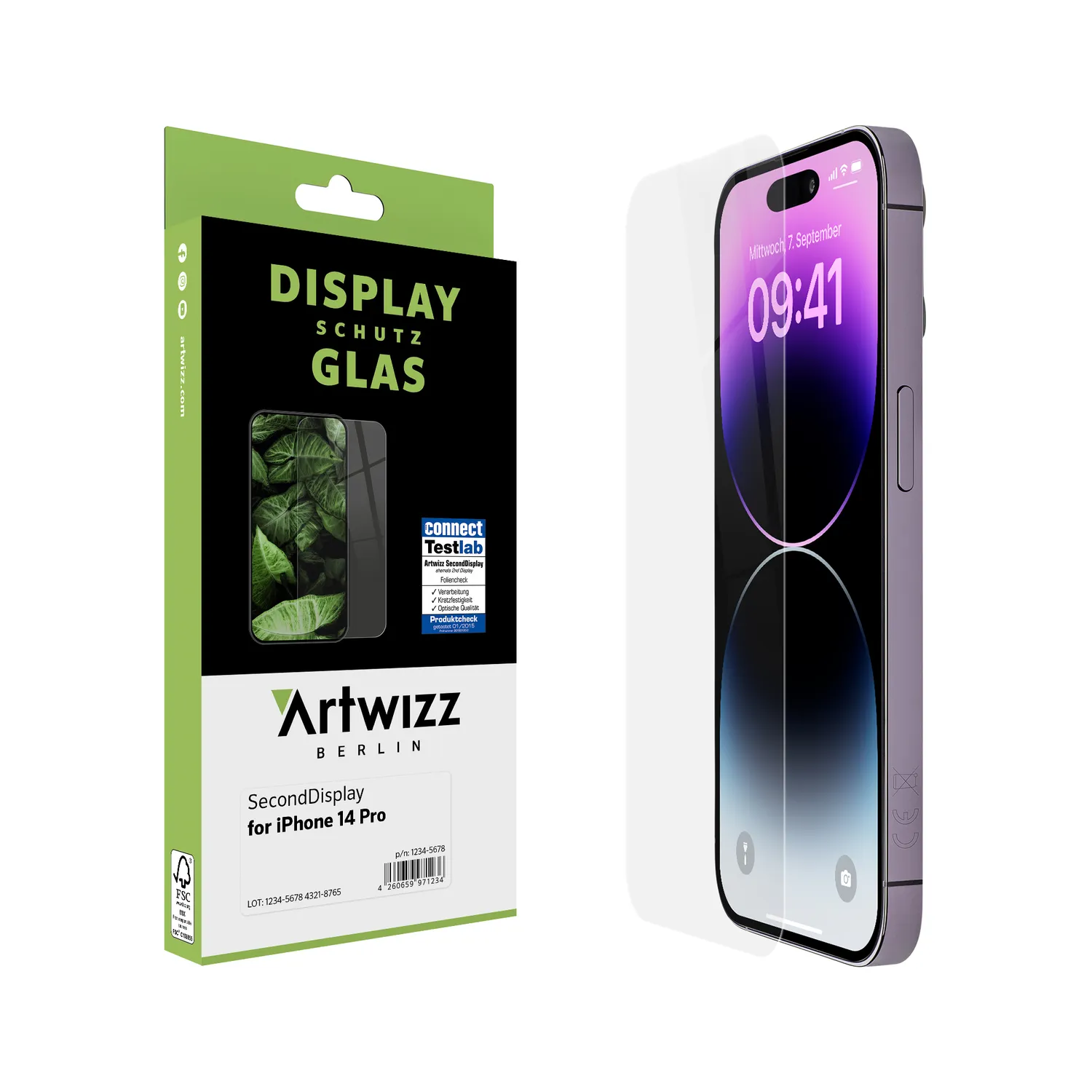 Artwizz SecondDisplay Panzerglas iPhone 14 Pro