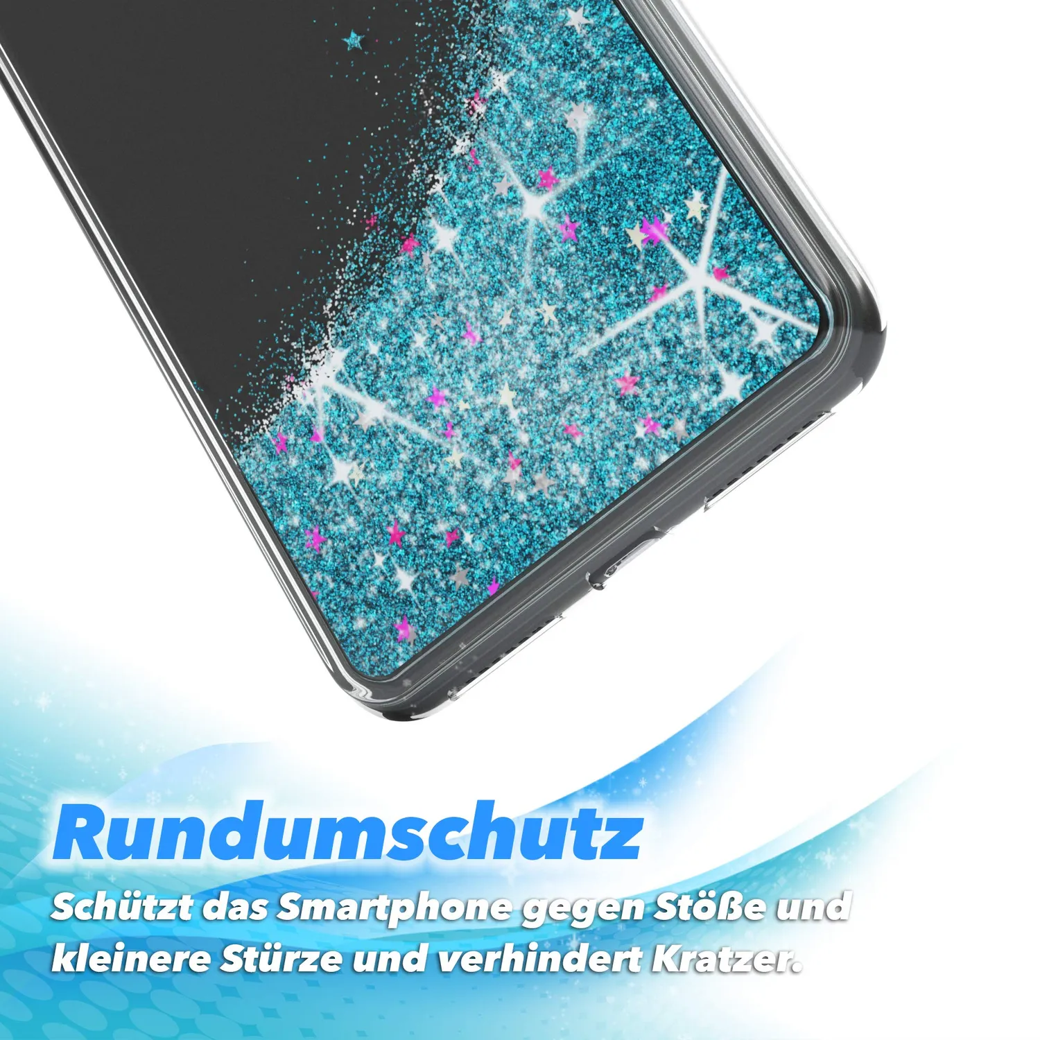 EAZY CASE iPhone 7 Plus / 8 Plus Hülle Liquid Blau