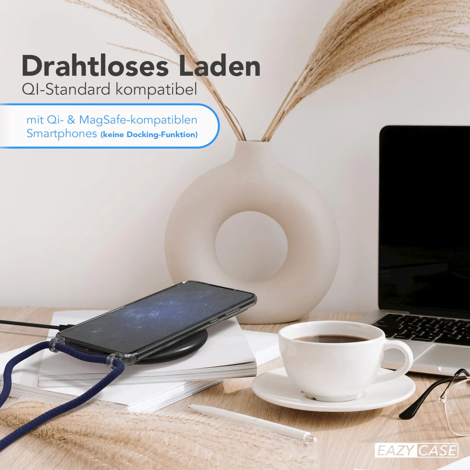 EAZY CASE Galaxy S20 Plus Handykette Nacht Blau Kordel