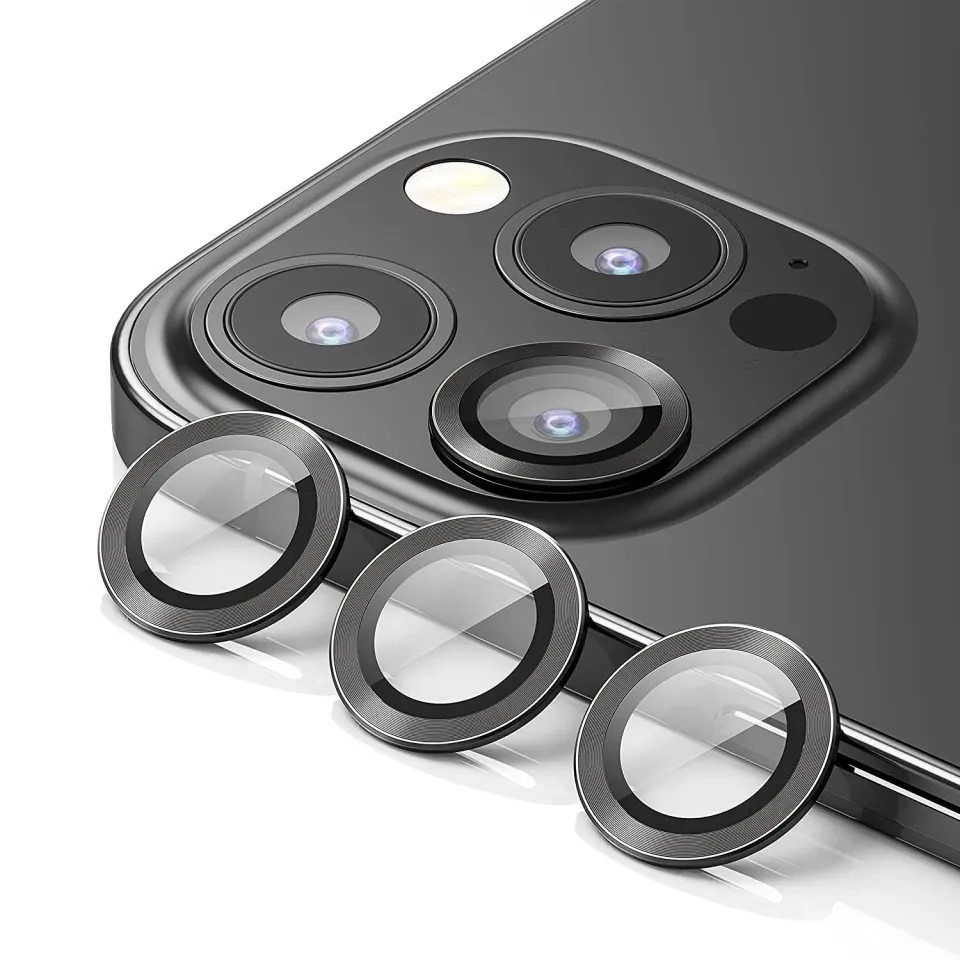 arktis Lens Protector iPhone 14 Pro Max Kameraschutz schwarz