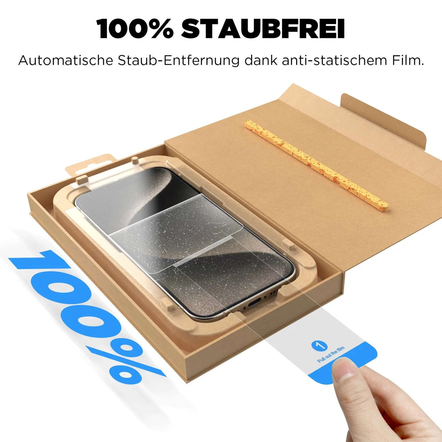 arktis Revolution iPhone 16 Pro Max Panzerglas 2er Set