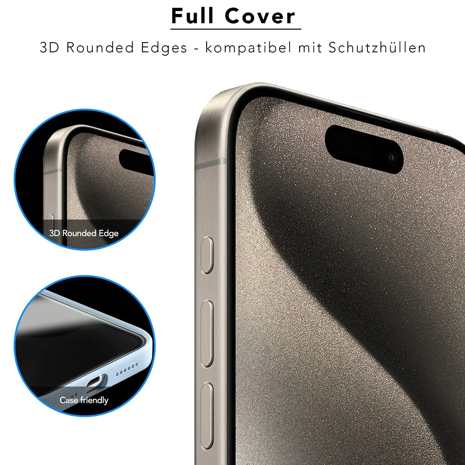 arktis REVOLUTION iPhone 15 Pro Max Panzerglas 2er Set