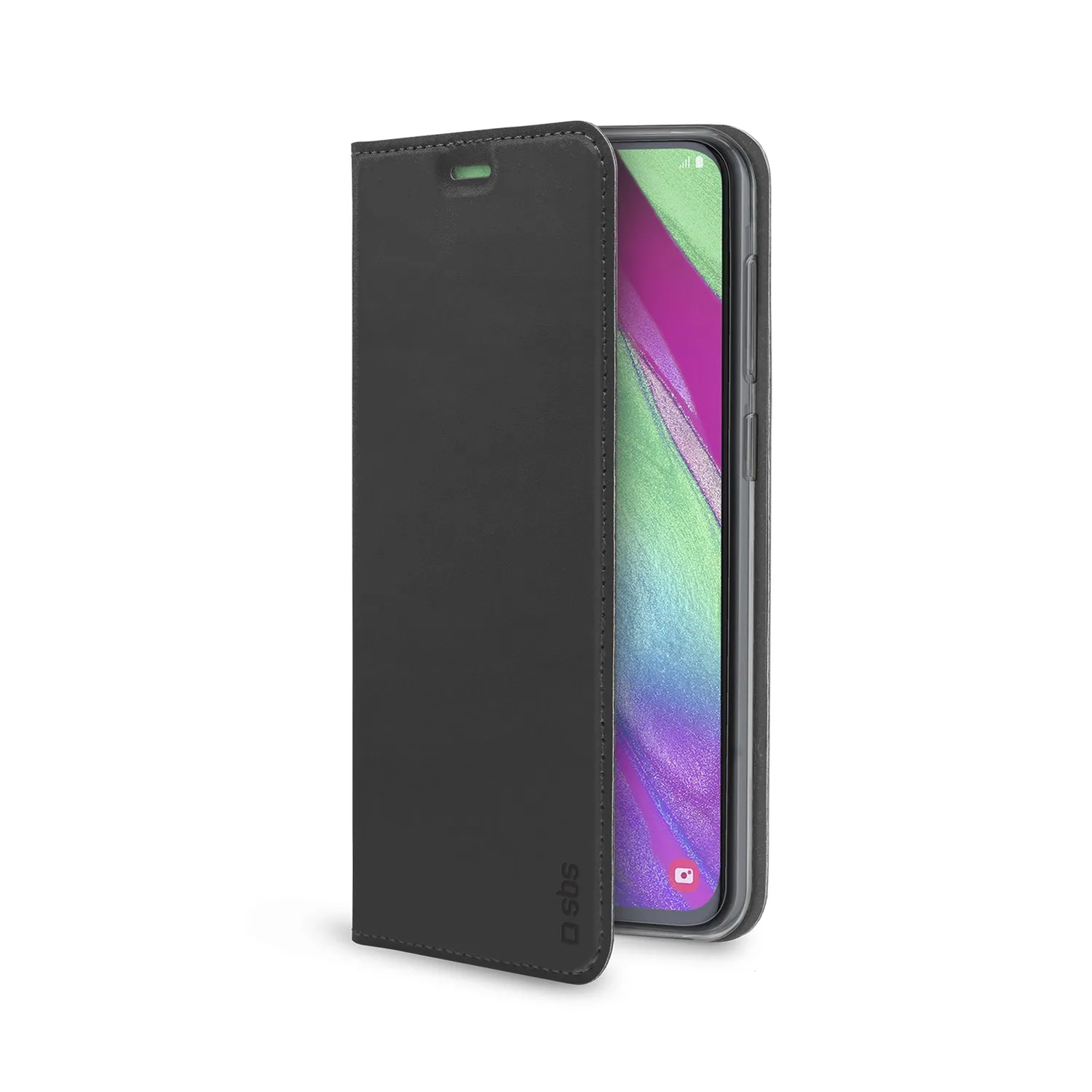SBS Book Wallet Lite Galaxy A40 Handyhülle schwarz magnetisch