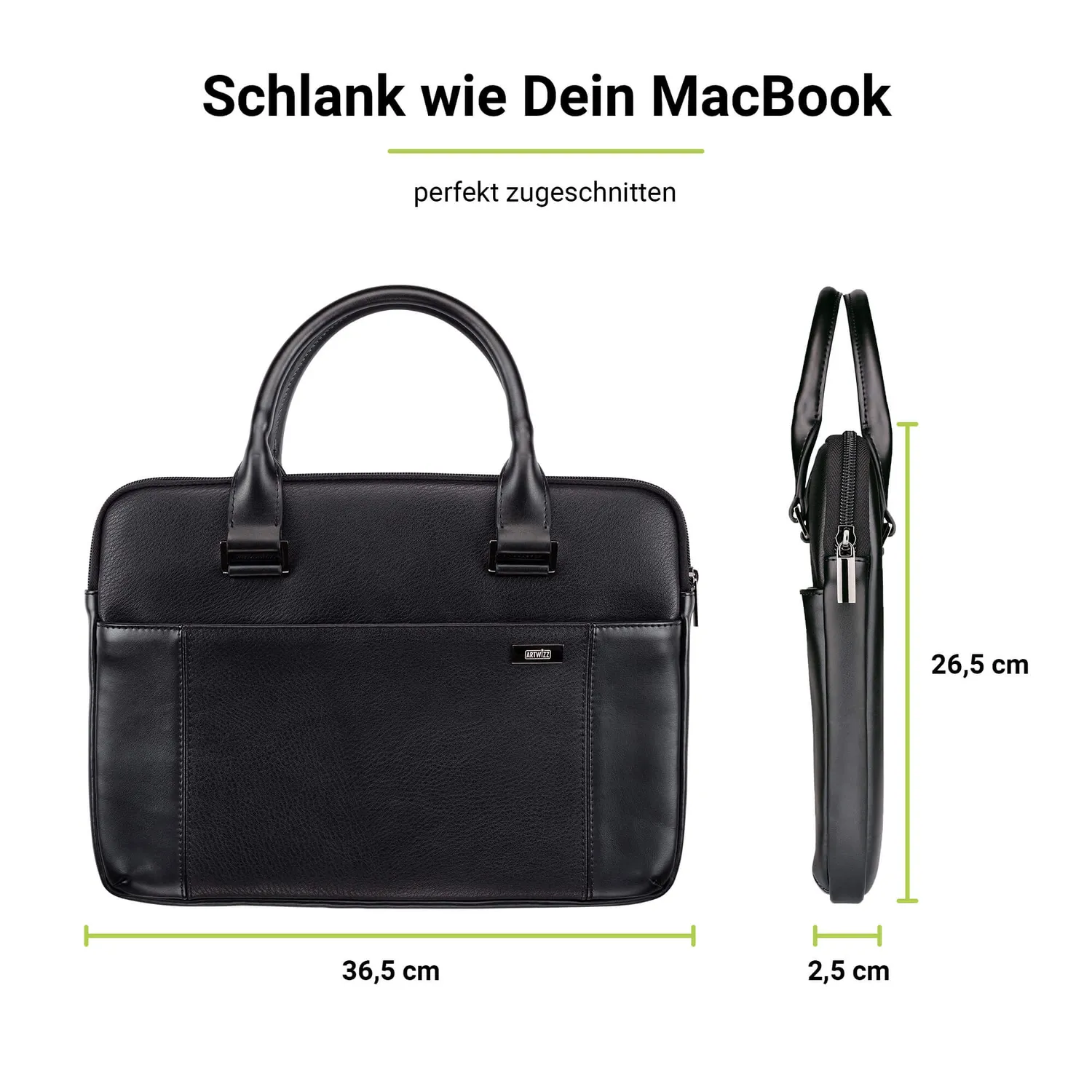 Artwizz Leather Bag MacBook 15-16 Zoll Ledertasche Rind