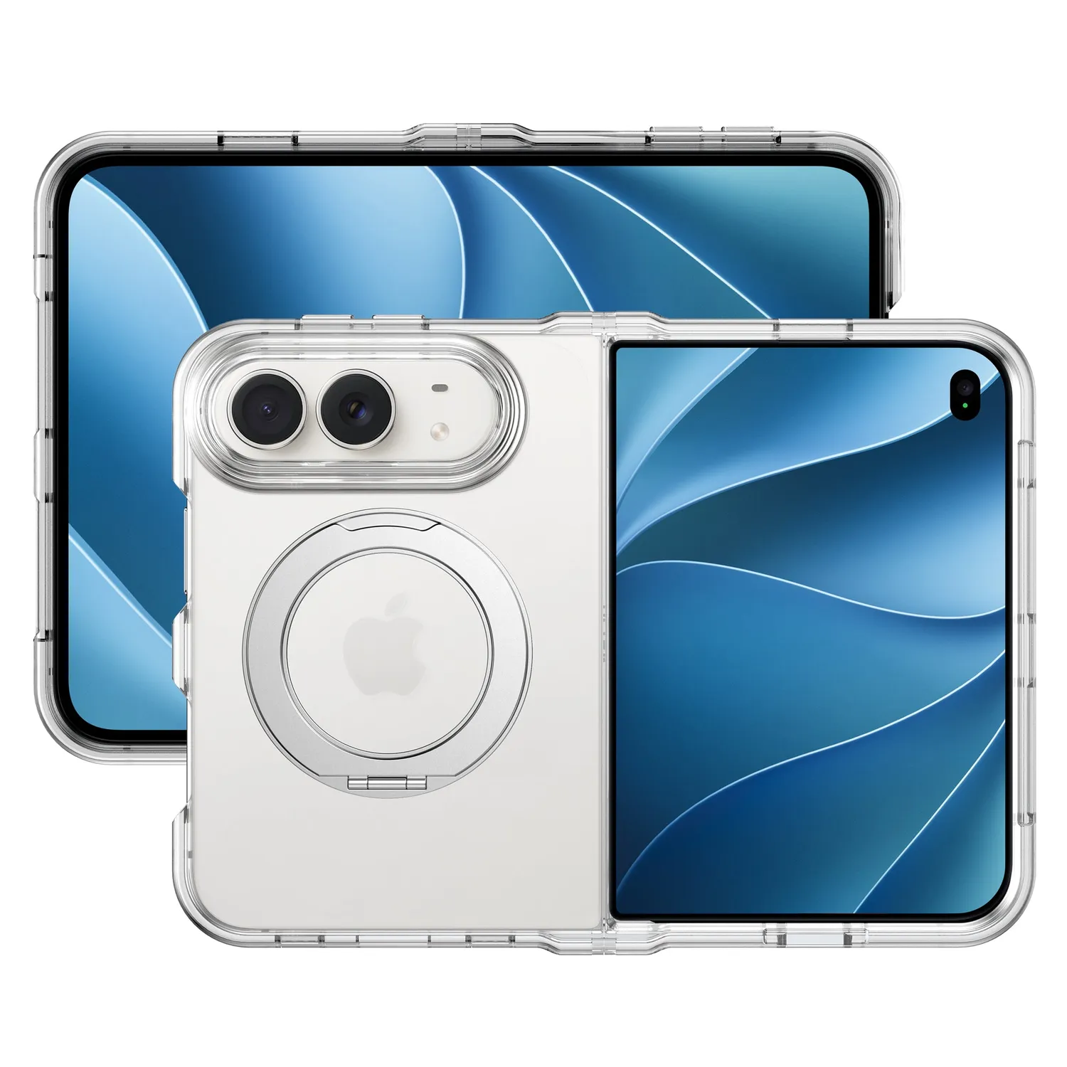 arktis Crystal Loop iPhone Duo Hülle transparent Ständer