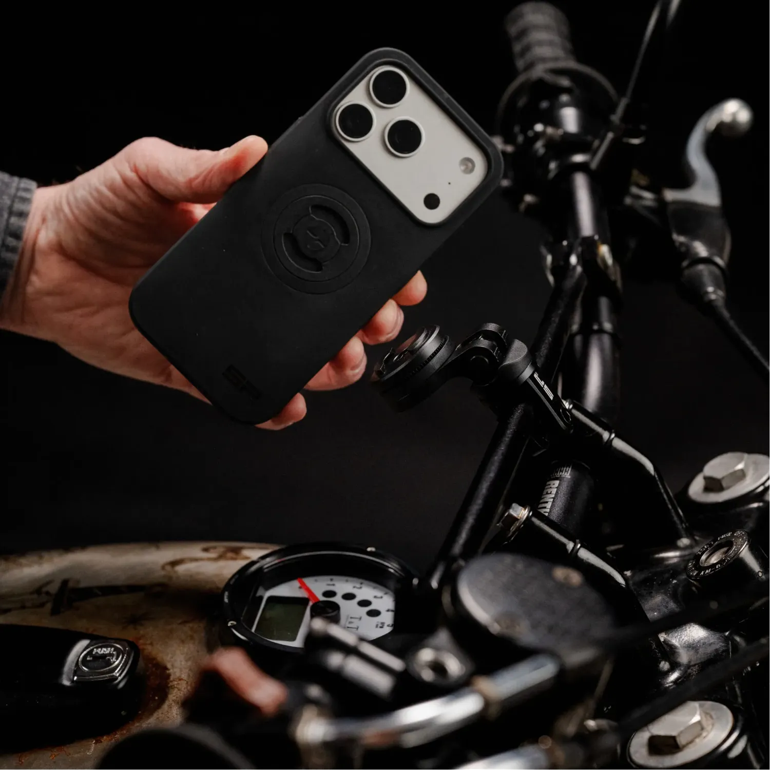 SP Connect Crossbar Mount Pro Motorradhalterung Alu
