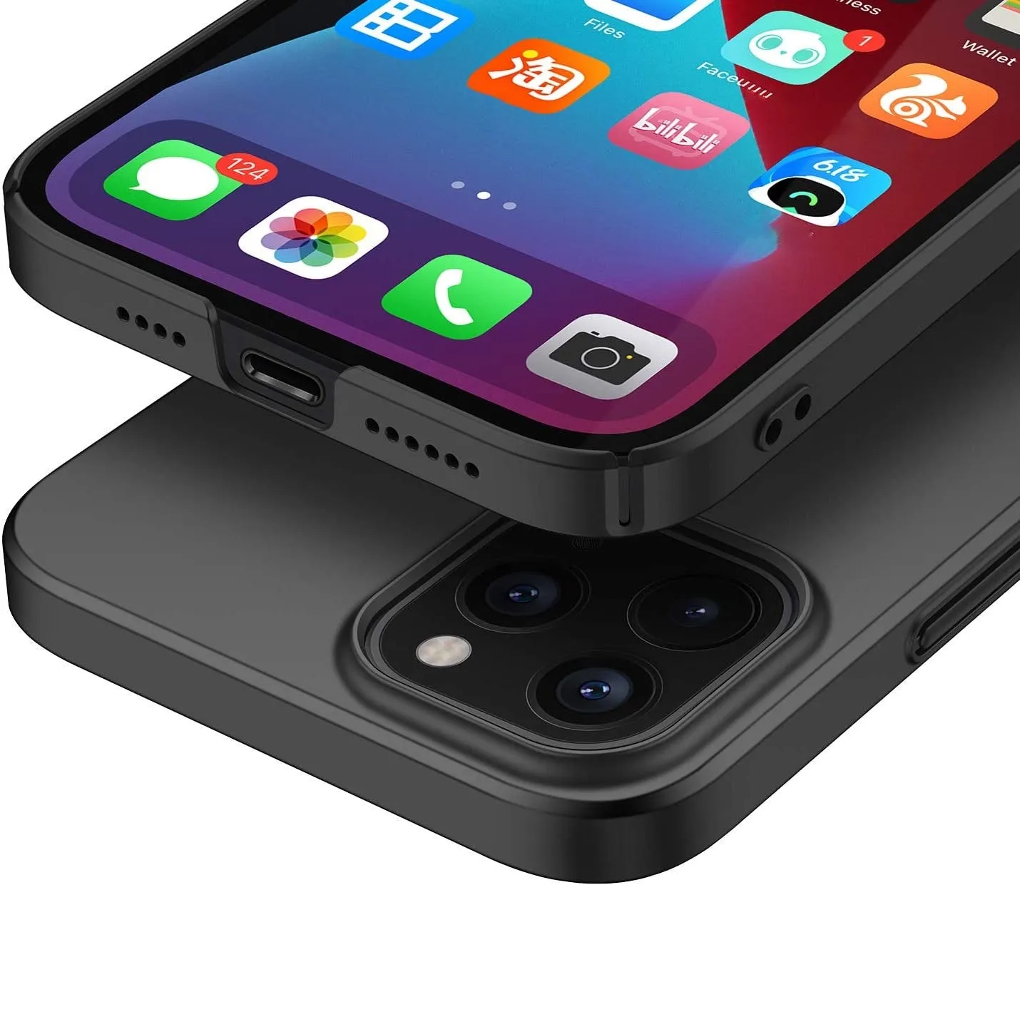 arktis UltraSlim iPhone 14 Pro Hardcase Schwarz