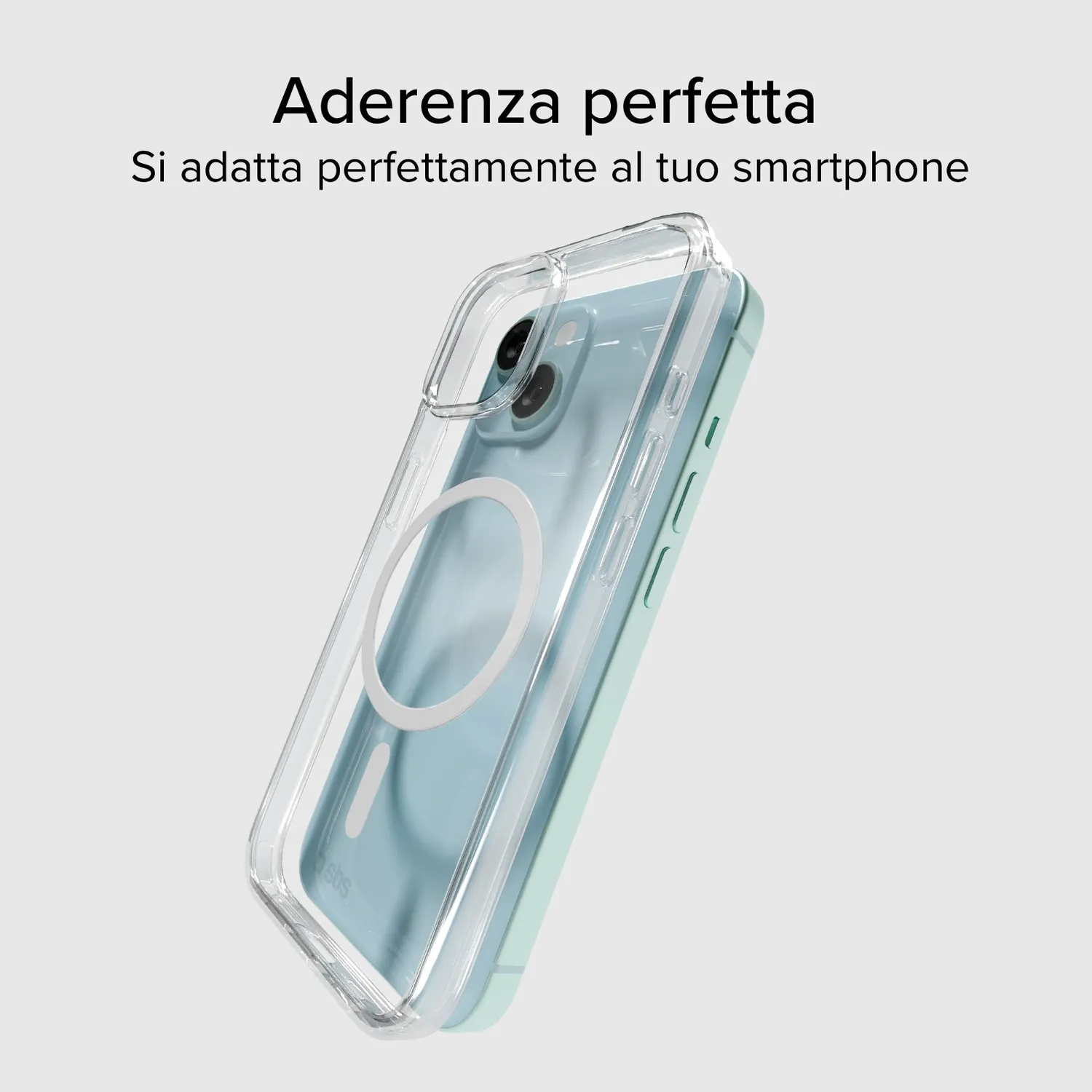 SBS Hülle iPhone 15 MagSafe transparent